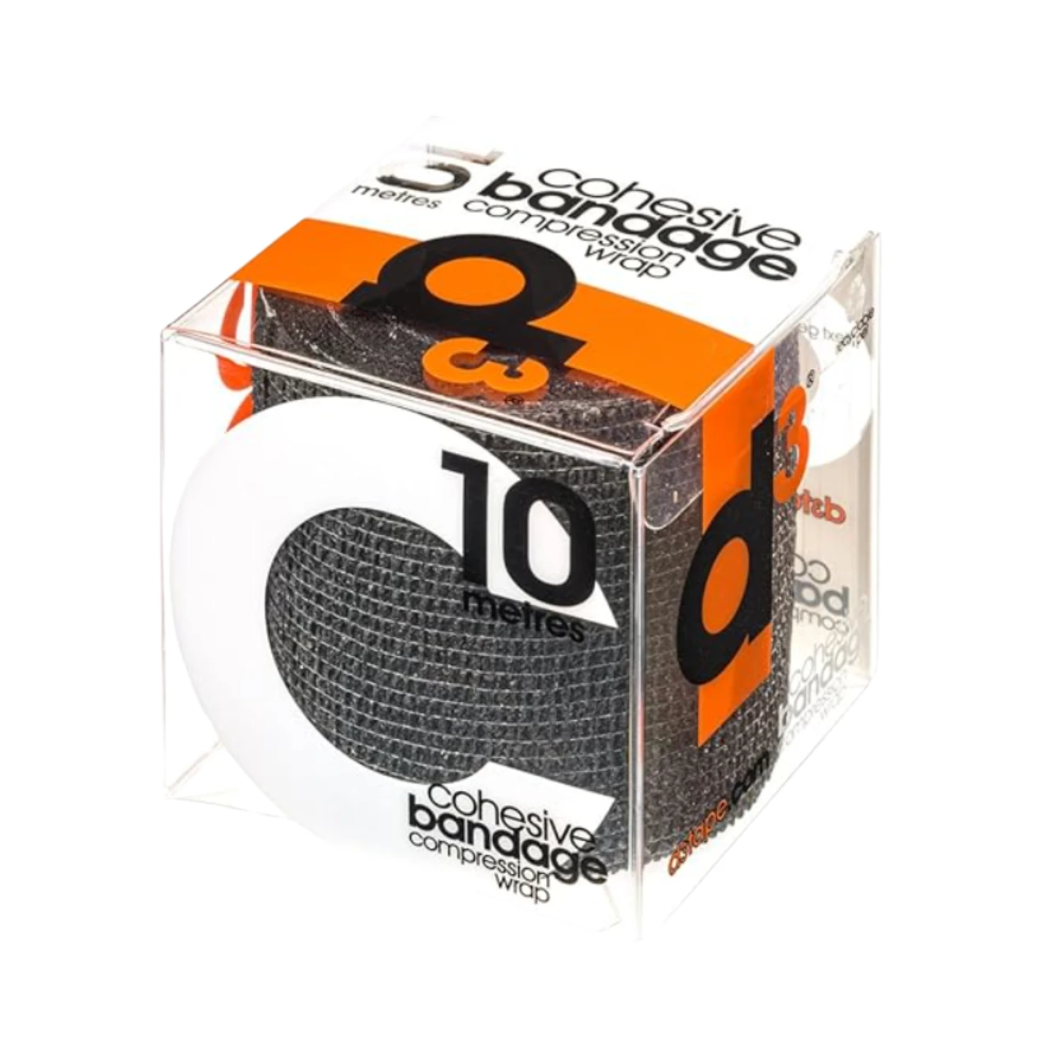 D3 Cohesive Bandage Compression Wrap 75mmx10m - Assorted Colour Choices Black 75mm x 10m Medical Tape & Bandages D3