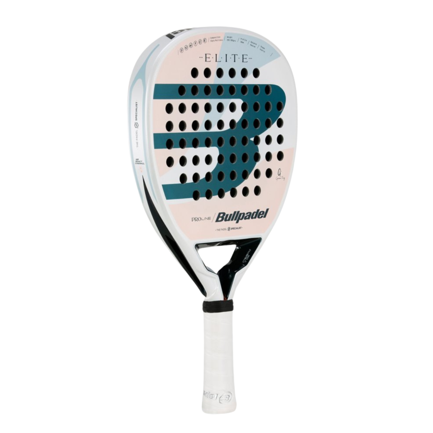 BullPadel Elite Women Padel Racket - White