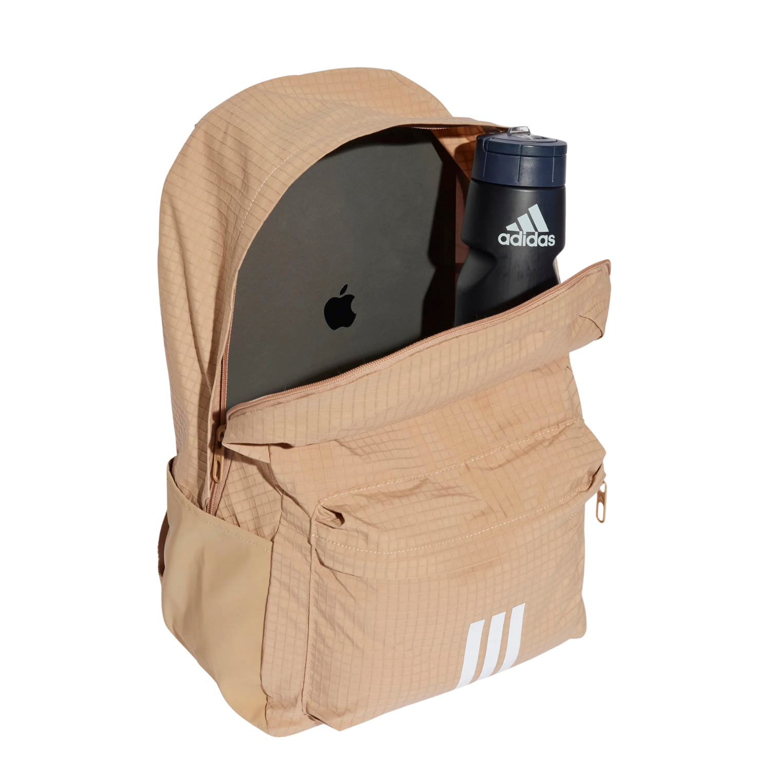 Adidas Essentials 3 Stripes Backpack Unisex - Brown Luggage Adidas