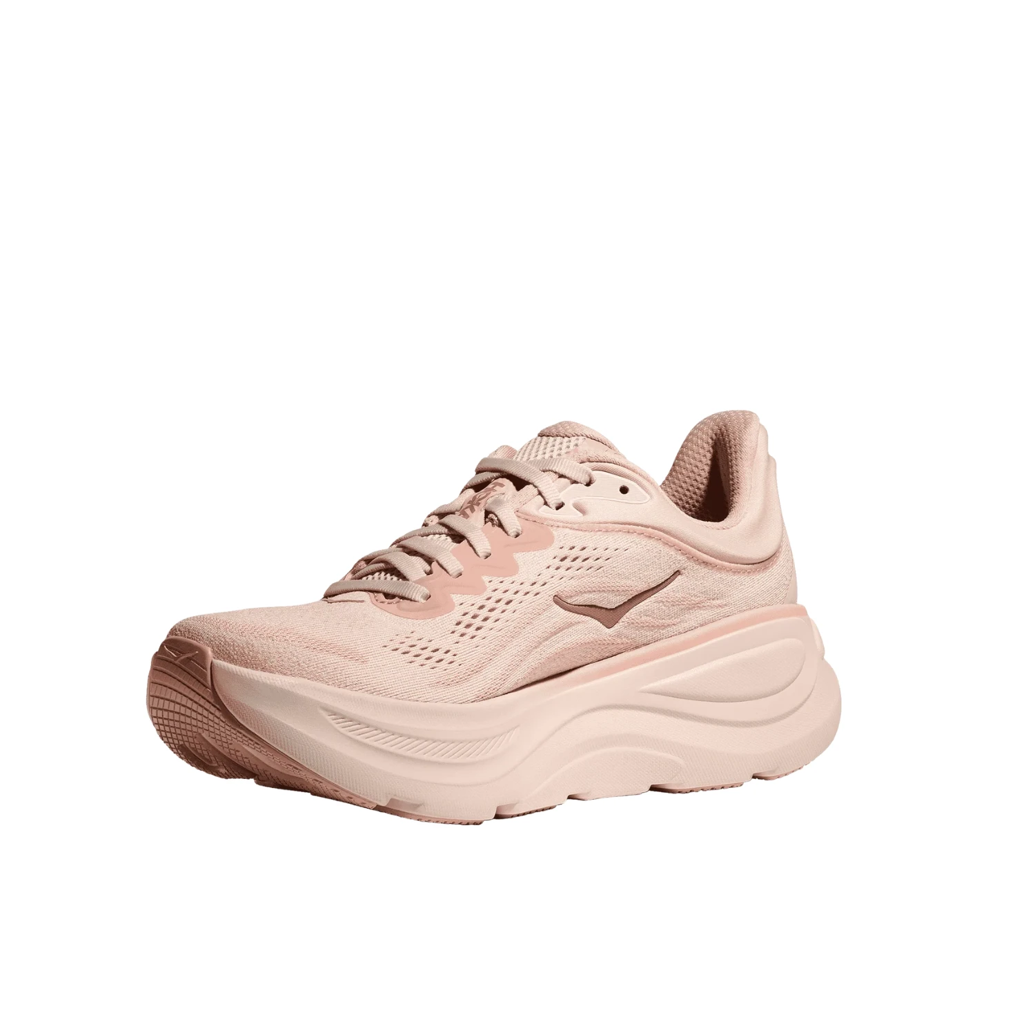 Hoka Bondi 9 Running Shoe Women - Rose Latte/Cream Running Shoes Hoka