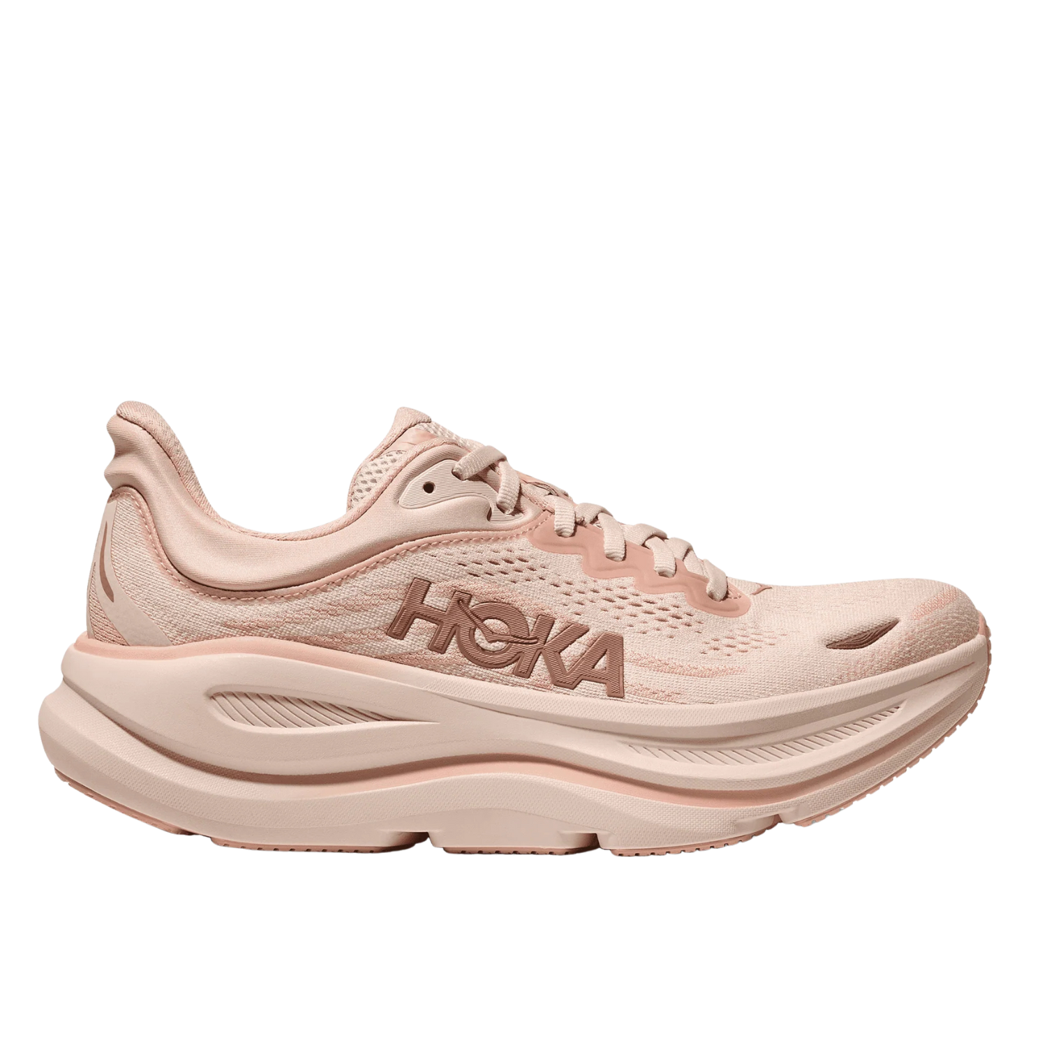 Hoka Bondi 9 Running Shoes Women - Rose Latte/Cream Running Shoes Hoka