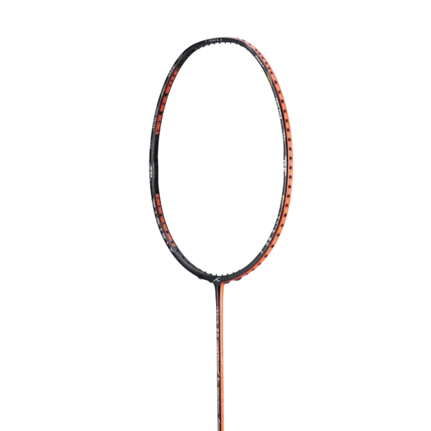 Hundred Ioniq 80 Limited Edition 4U Badminton Racket - Black/Orange Red Badminton Rackets Hundred