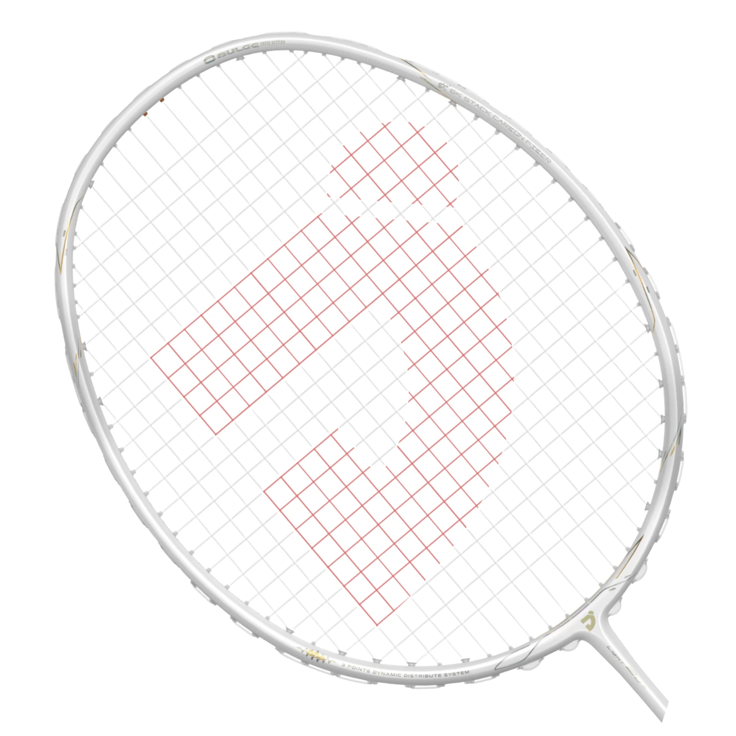 Jnice Air Katana Game 6U Unstrung Badminton Racket - White Badminton Rackets JNICE