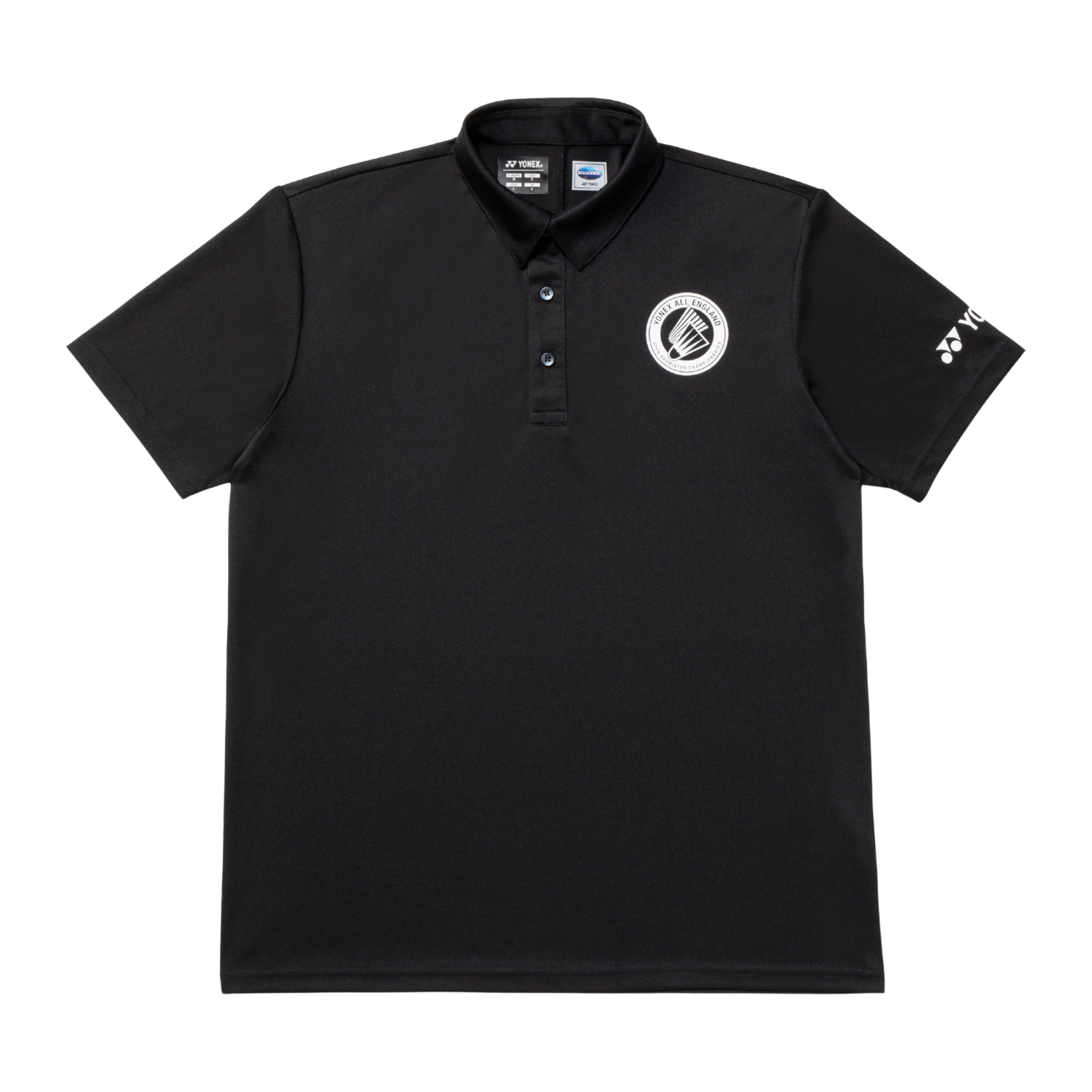 Yonex All England YOB26003EX Souvenir Polo Shirt Unisex - Black Black Clothing Yonex