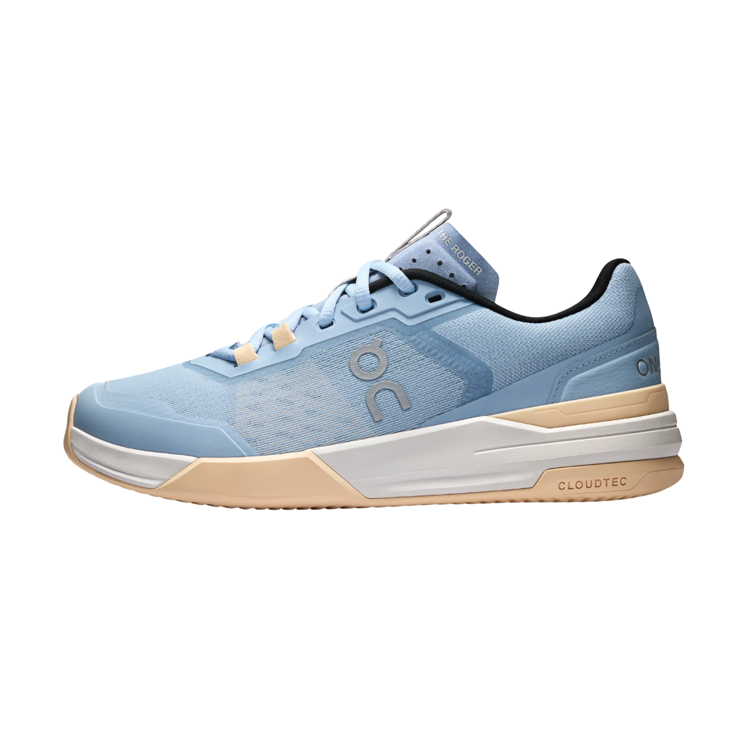 On Running The Roger Advantage Pro Clay Tennis Shoe Women - Chambray/Blonde Tennis Shoes On Running