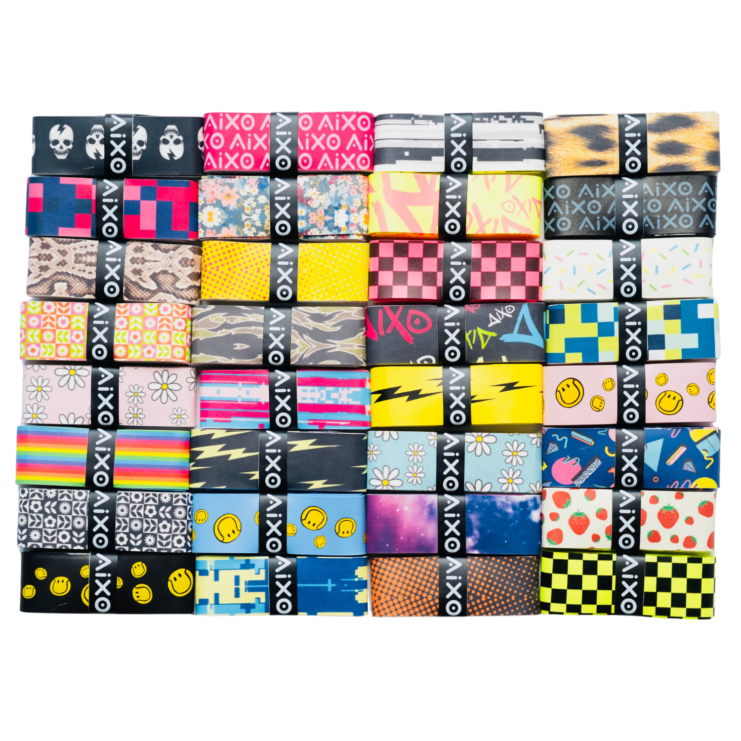 Aixo Tiger Camo Tacky Overgrip Overgrips Aixo