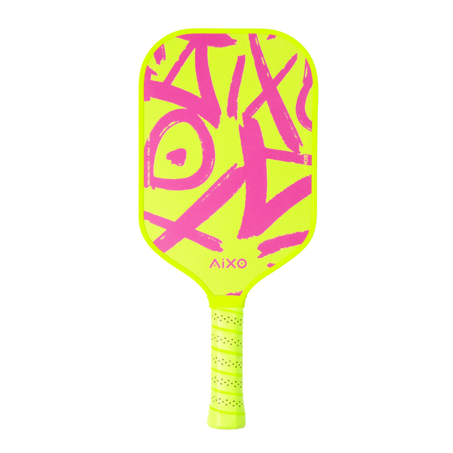 Aixo CP03 Ghost Series Neotag T700 Carbon Pickleball Paddle Pink Green One Size Pickleball Paddle Aixo