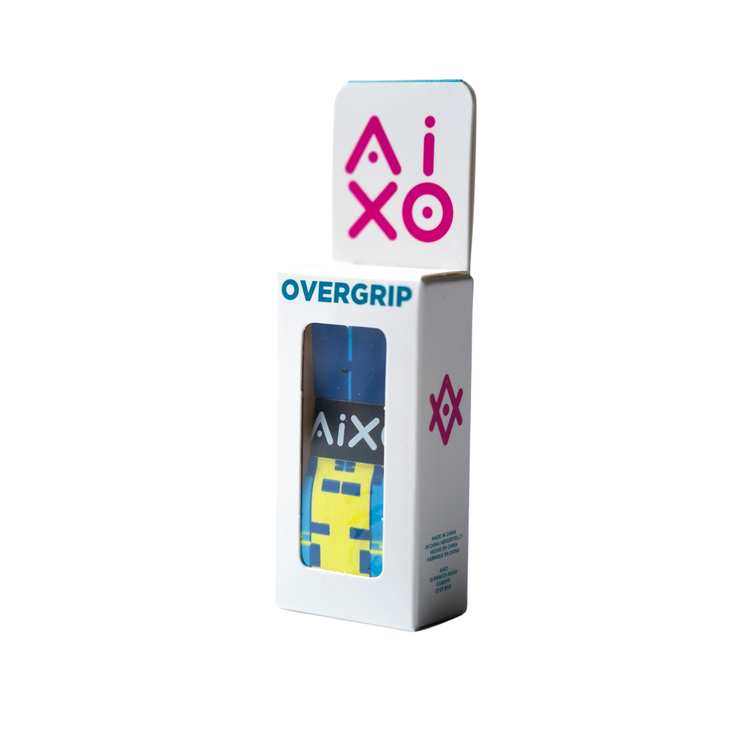 Aixo Glitch Tacky Overgrip Blue Overgrips Aixo