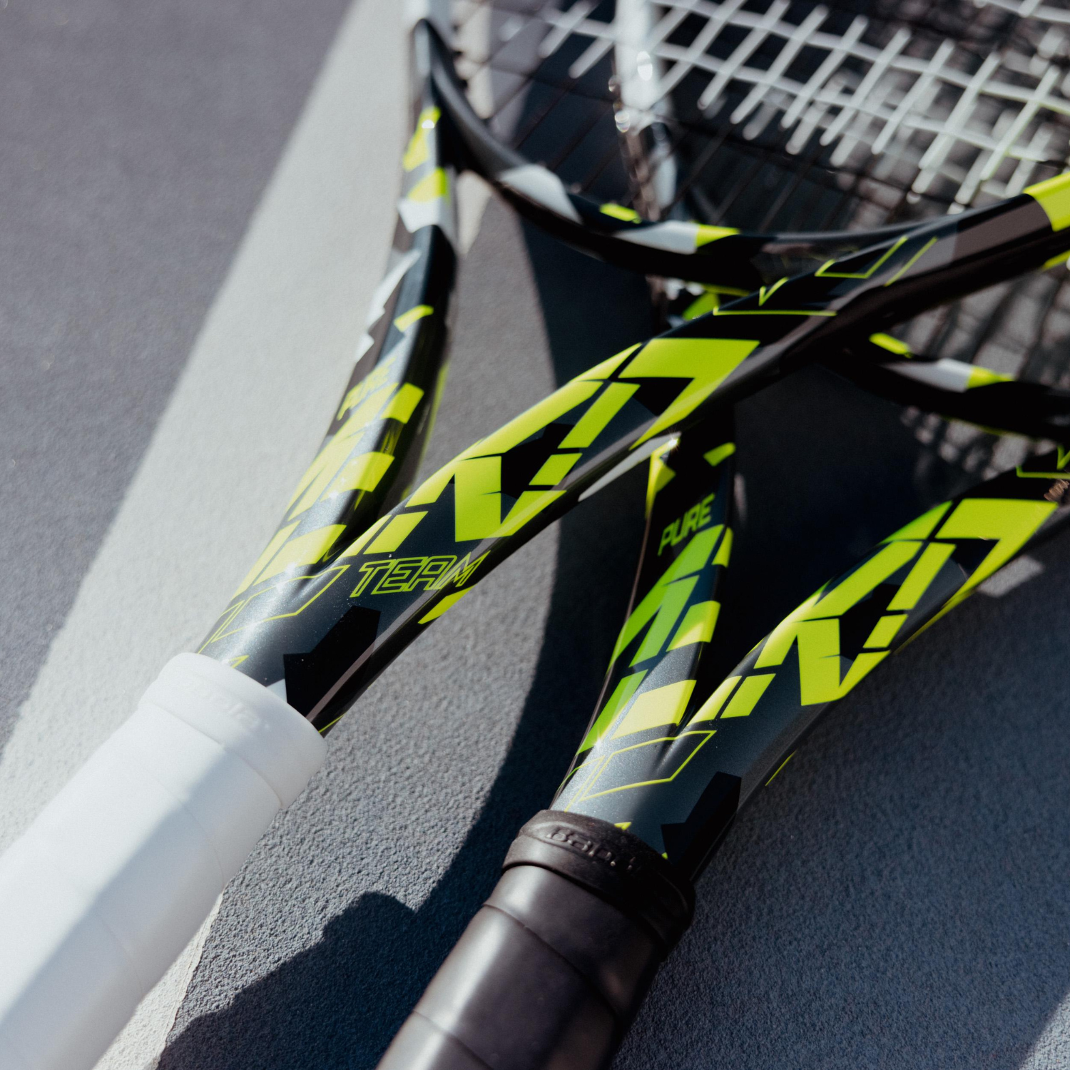 Babolat Pure Aero Tennis Racket - Grey/Yellow/White Tennis Rackets Babolat