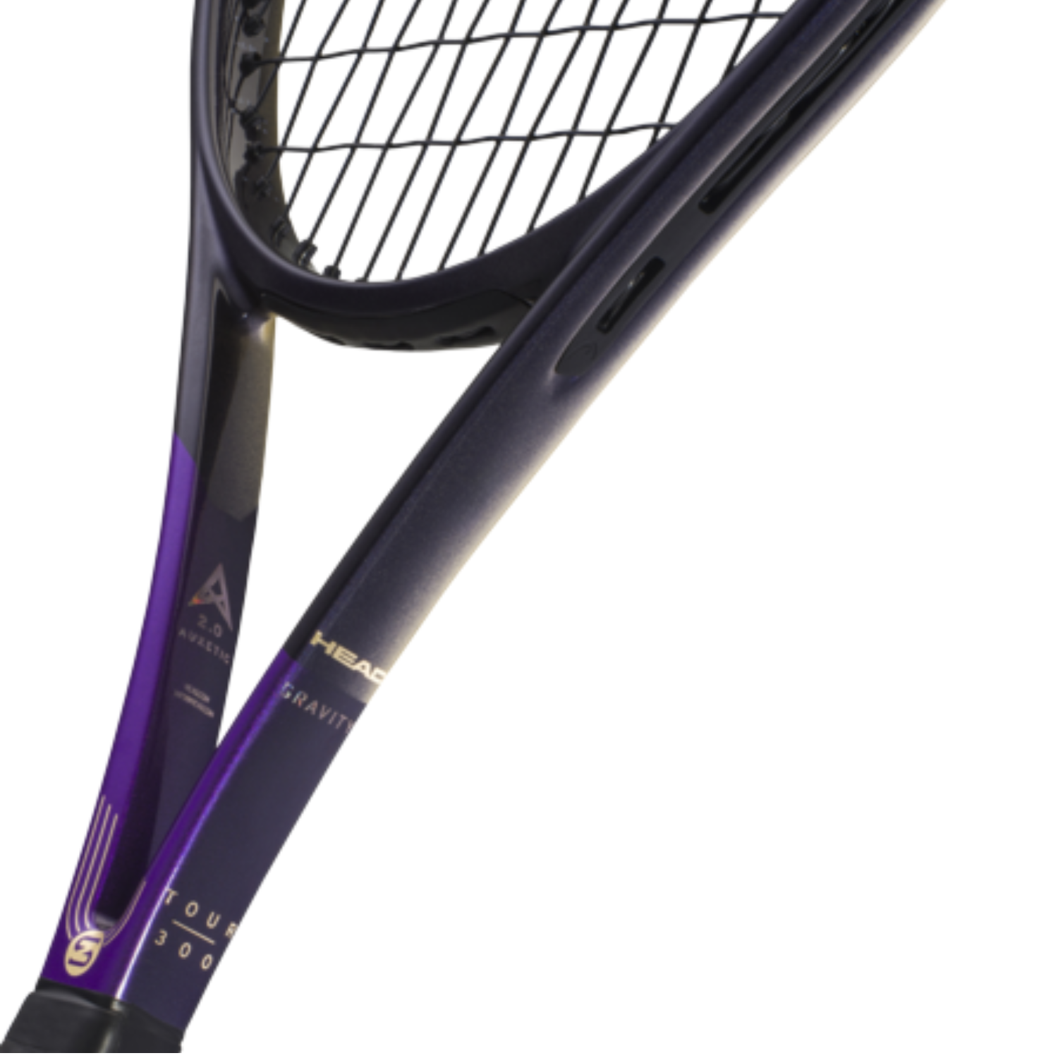 Head Gravity TOUR Zverev 2026 Strung Tennis Racquet - Navy/Gold Tennis Racket Head