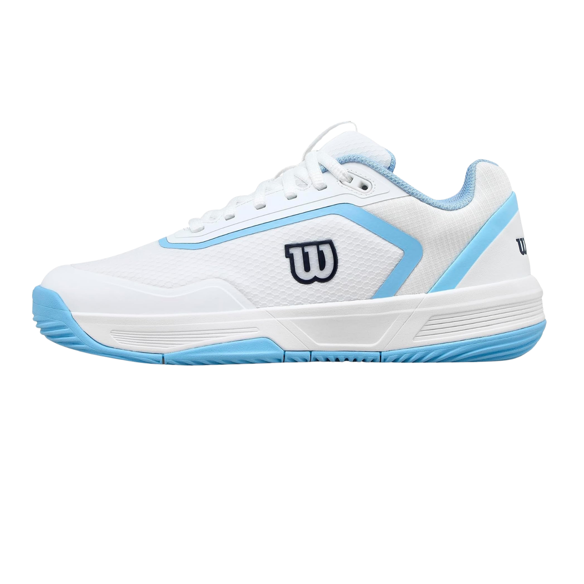 Wilson Courtglide Padel Shoes Women, White/Airy Blue, front view