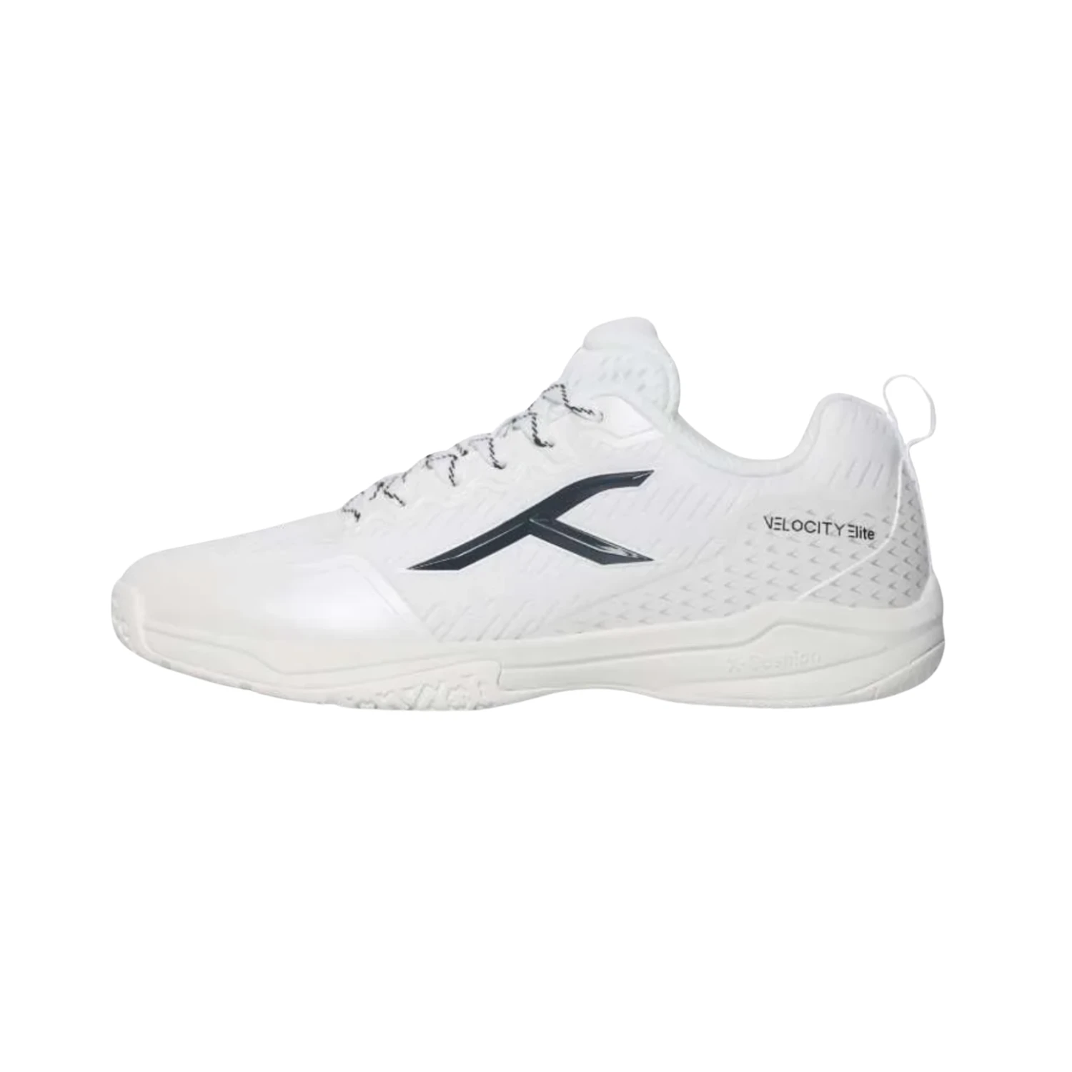 Hundred Velocity Elite Badminton Shoes - White/Black Badminton Shoes Hundred
