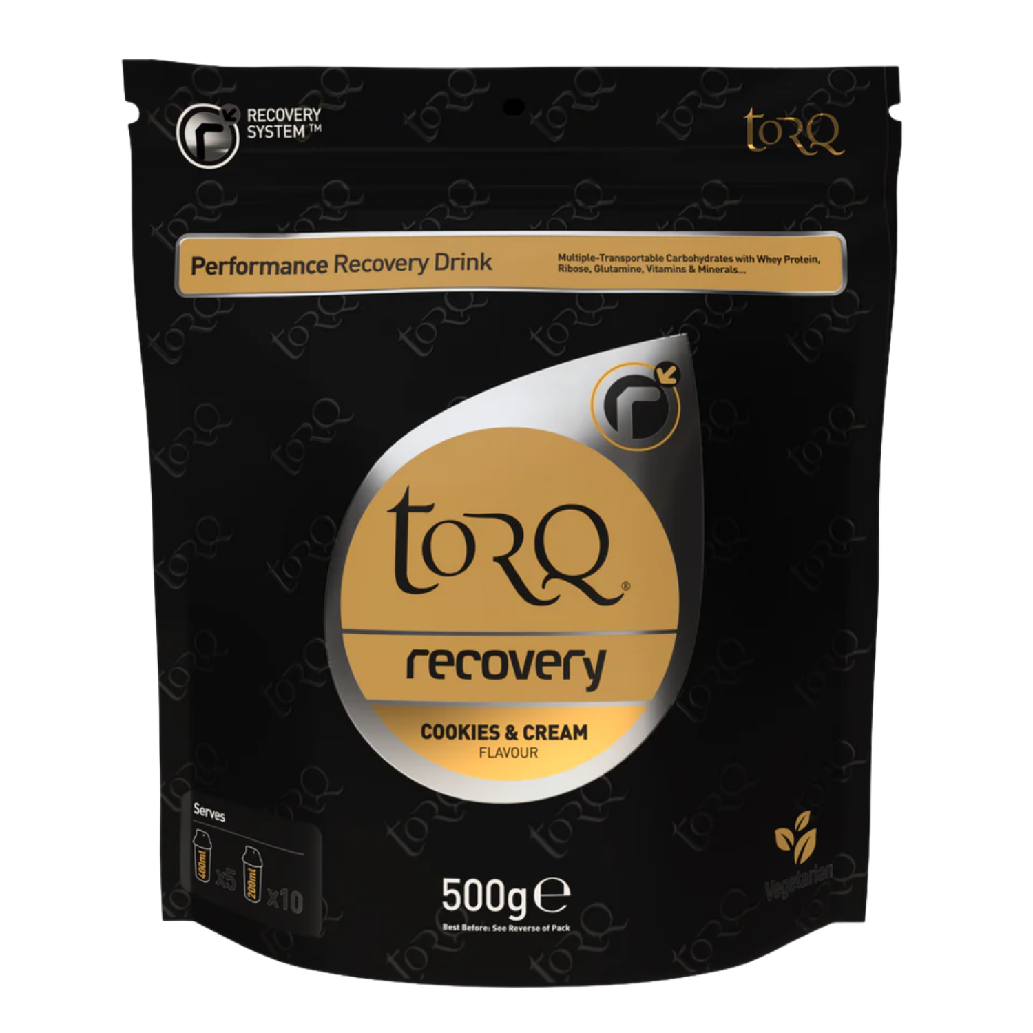 Torq Recovery Drink 500g - Cookies and Cream Nutrition Torq