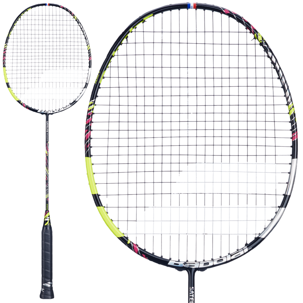 Babolat Satelite Power Badminton Racket Strung - Black/Yellow
