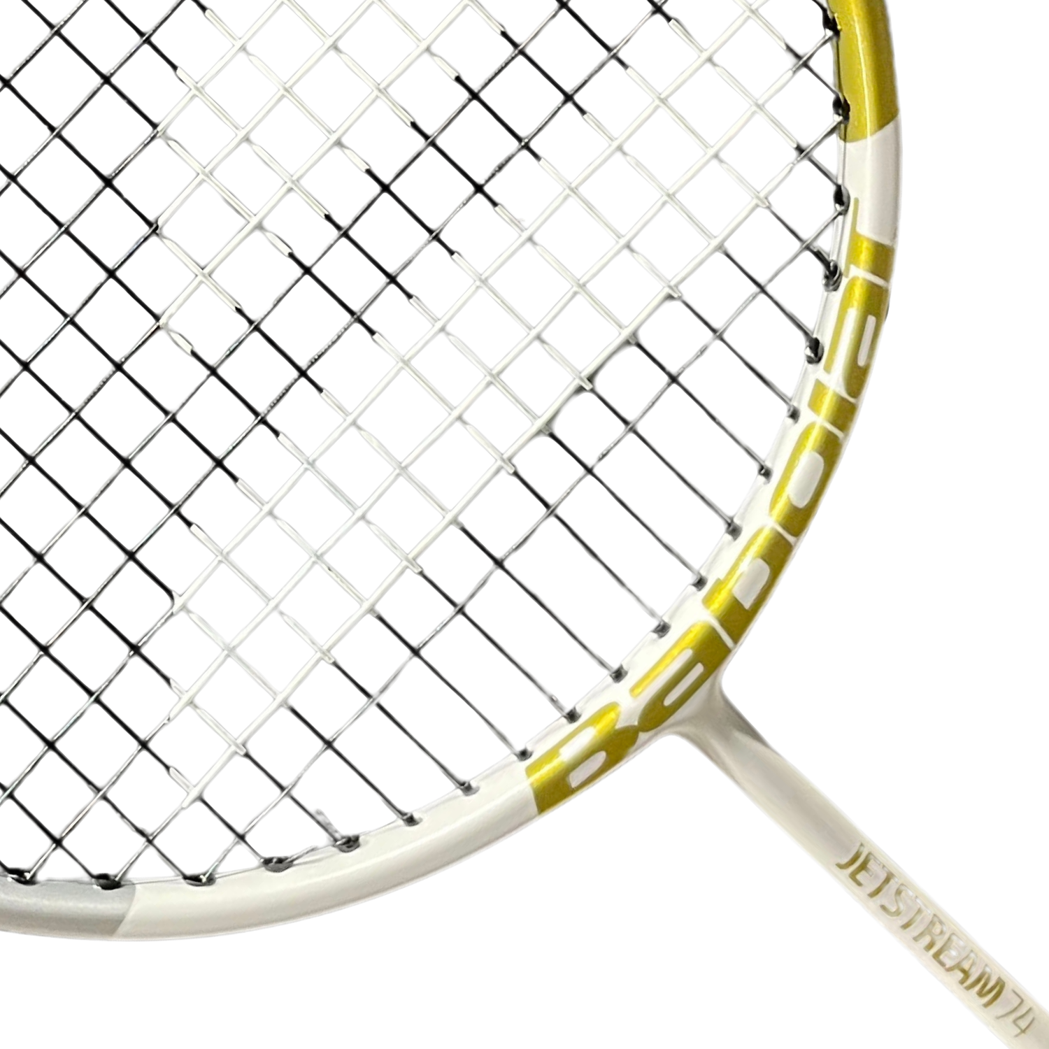 Babolat Jetstream 74 Strung Badminton Racket - White/Gold Badminton Rackets Babolat