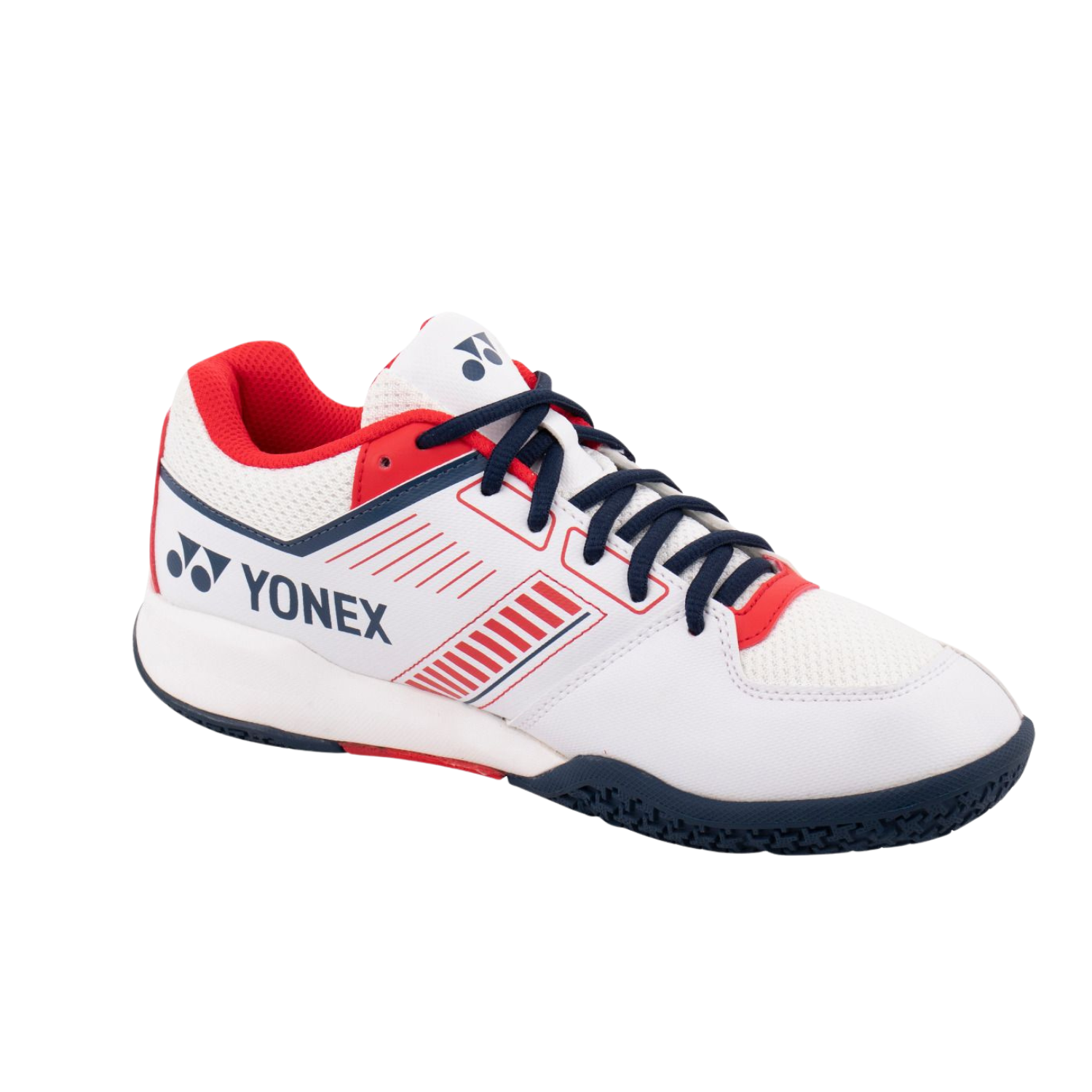 Yonex Power Cushion Strider Flow Wide SHBSF1WEX Badminton Shoes Mens - White/Red Badminton Shoes Yonex