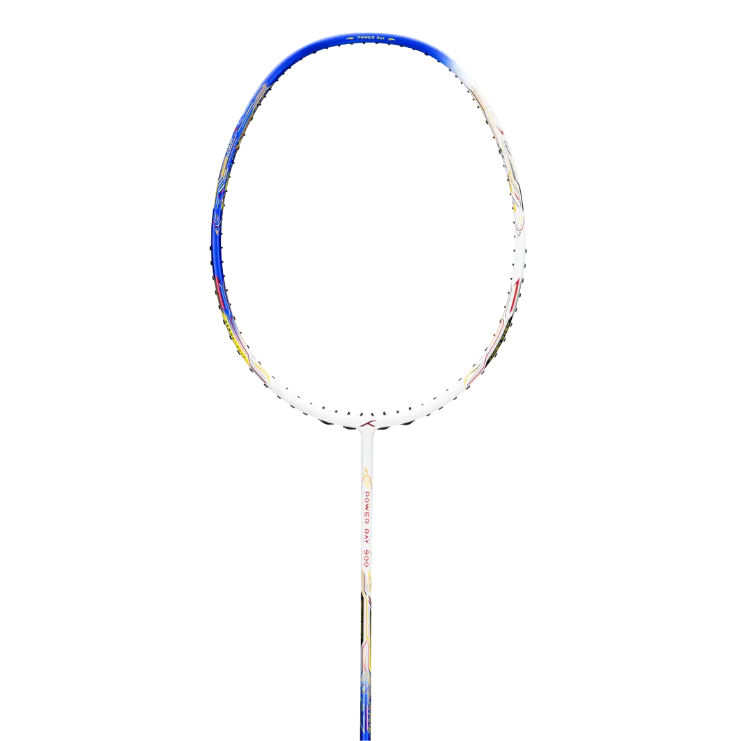 Hundred Power Ray 900 Badminton Racket - White/Blue Badminton Rackets Hundred