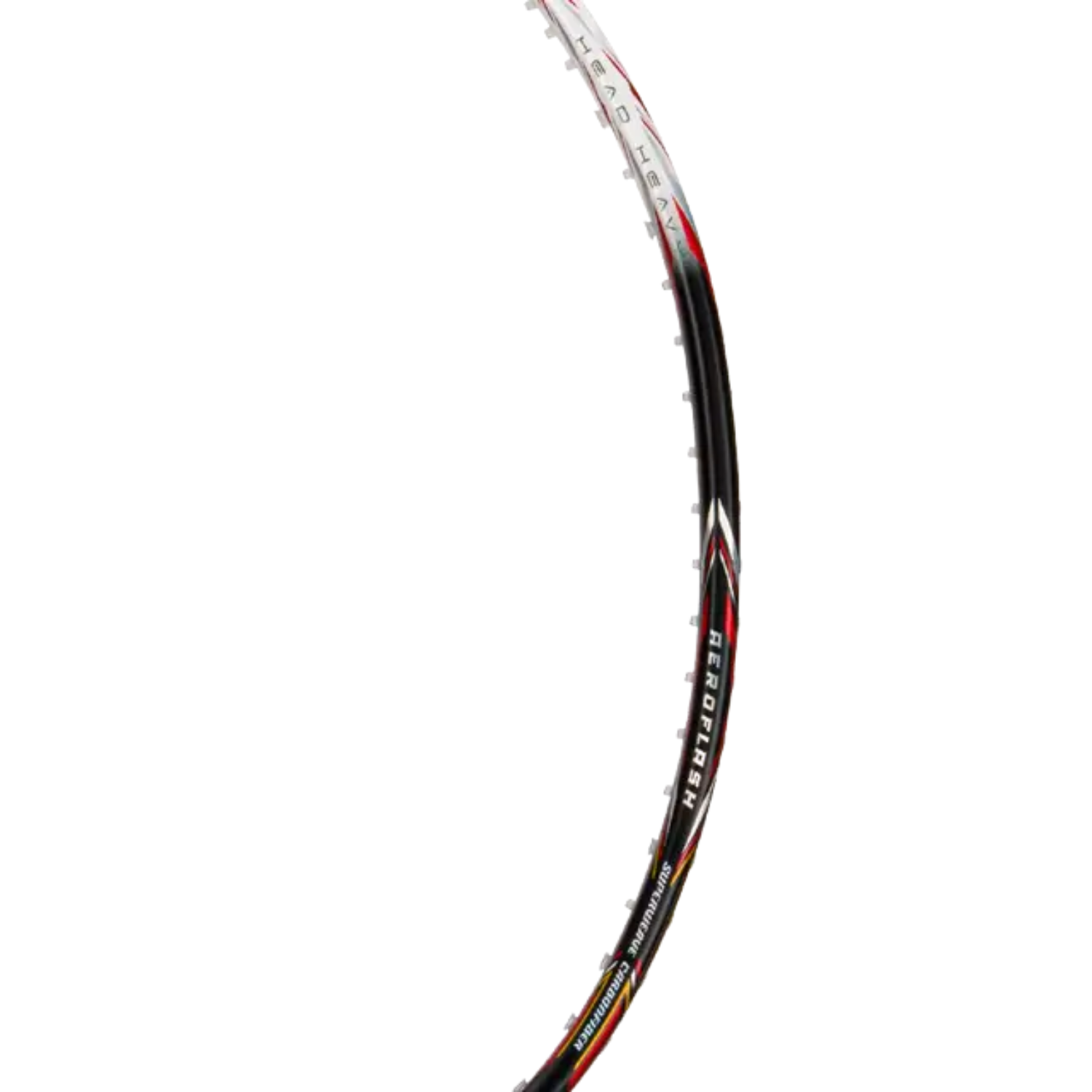 Hundred Aeroflash 8000 Attack 4U Badminton Racket - Black/White/Silver Badminton Rackets Hundred