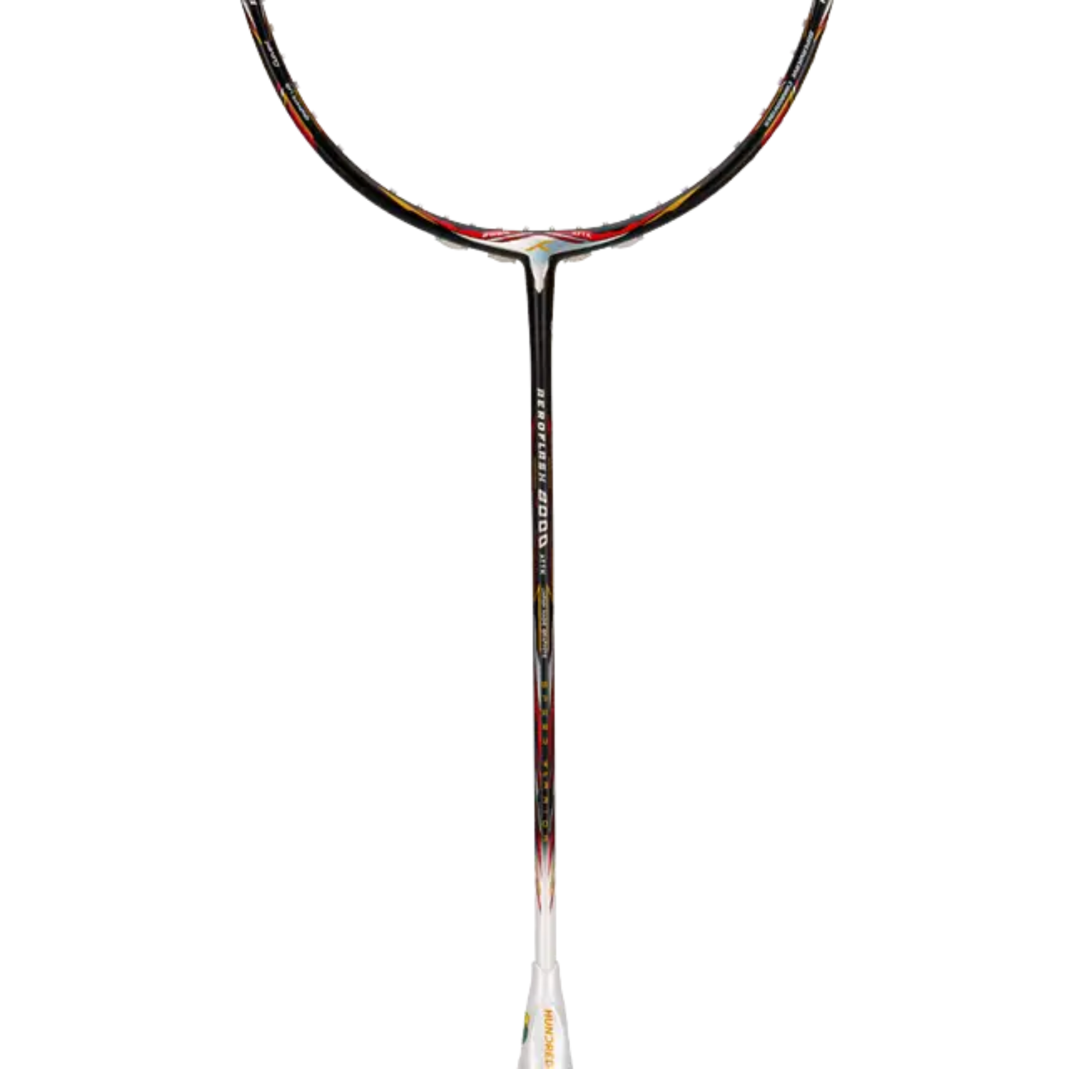 Hundred Aeroflash 8000 Attack 4U Badminton Racket - Black/White/Silver Badminton Rackets Hundred