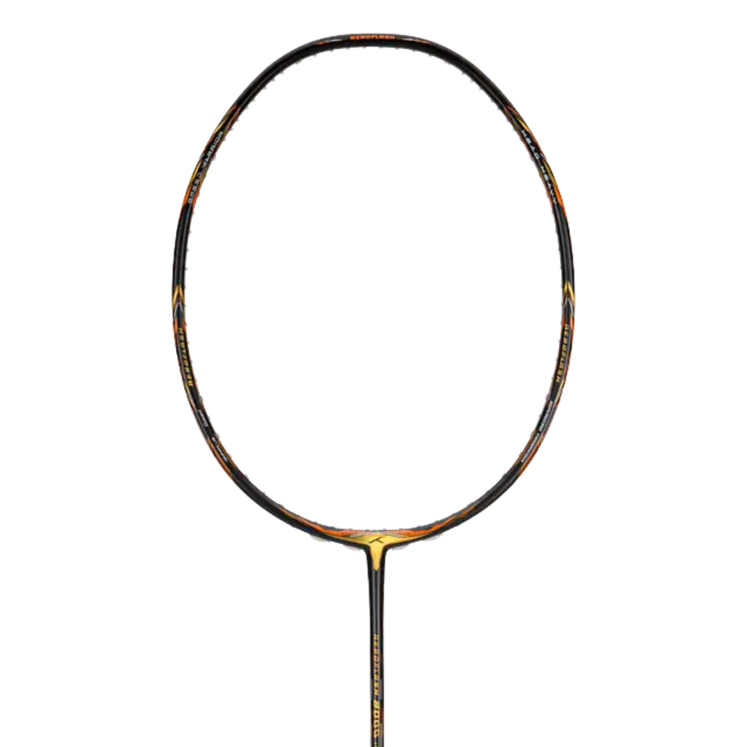Hundred Aeroflash 8000 Attack 4U Badminton Racket - Charcoal/Black/Gold Charcoal Black Gold 4U6 Badminton Rackets Hundred