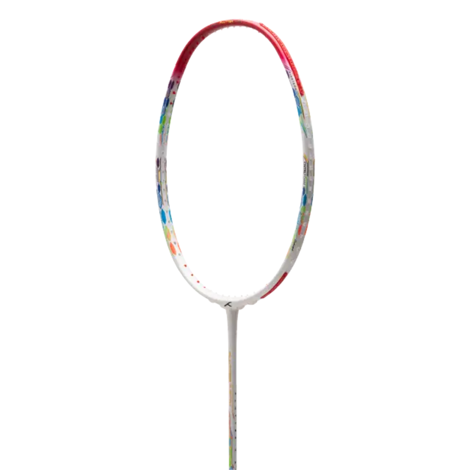 Hundred Flutter 7 Attack 4U Badminton Racket - White/Red Badminton Rackets Hundred