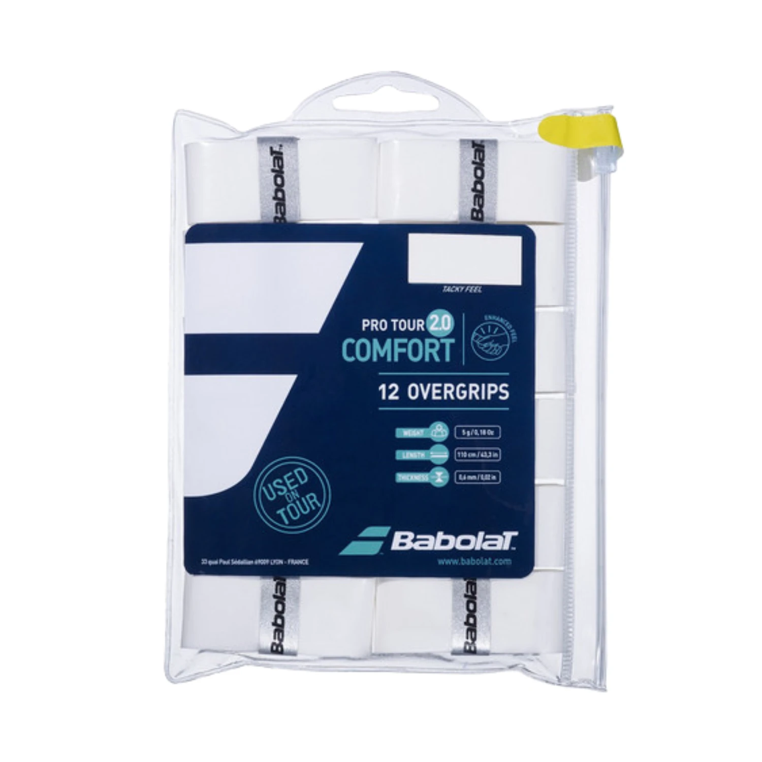 Babolat Pro Tour 2.0 X12 (654016) Overgrips White 12 pack Overgrips Babolat