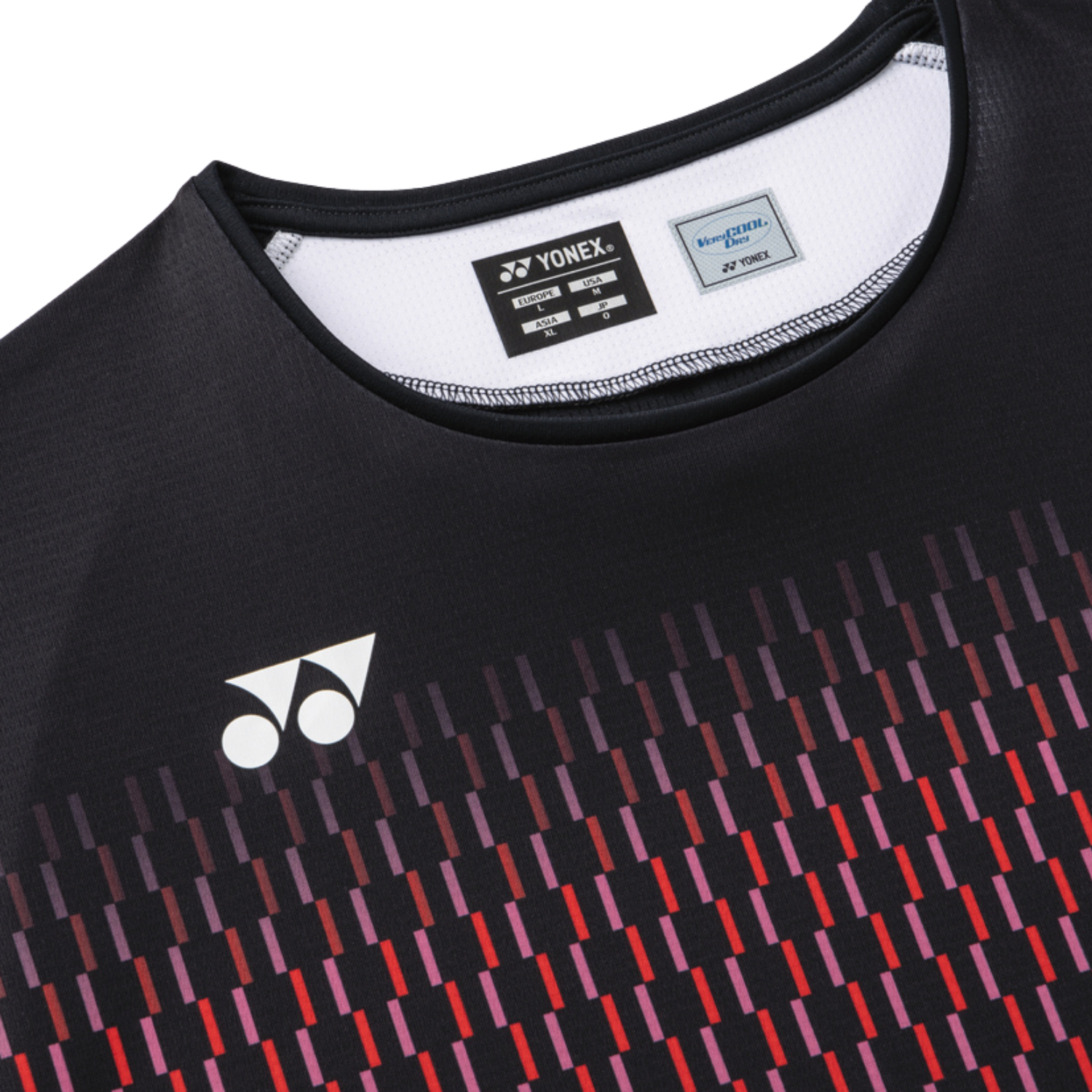 Yonex 10713EX Tournament Crew Neck Shirt Men - Black Clothing Yonex