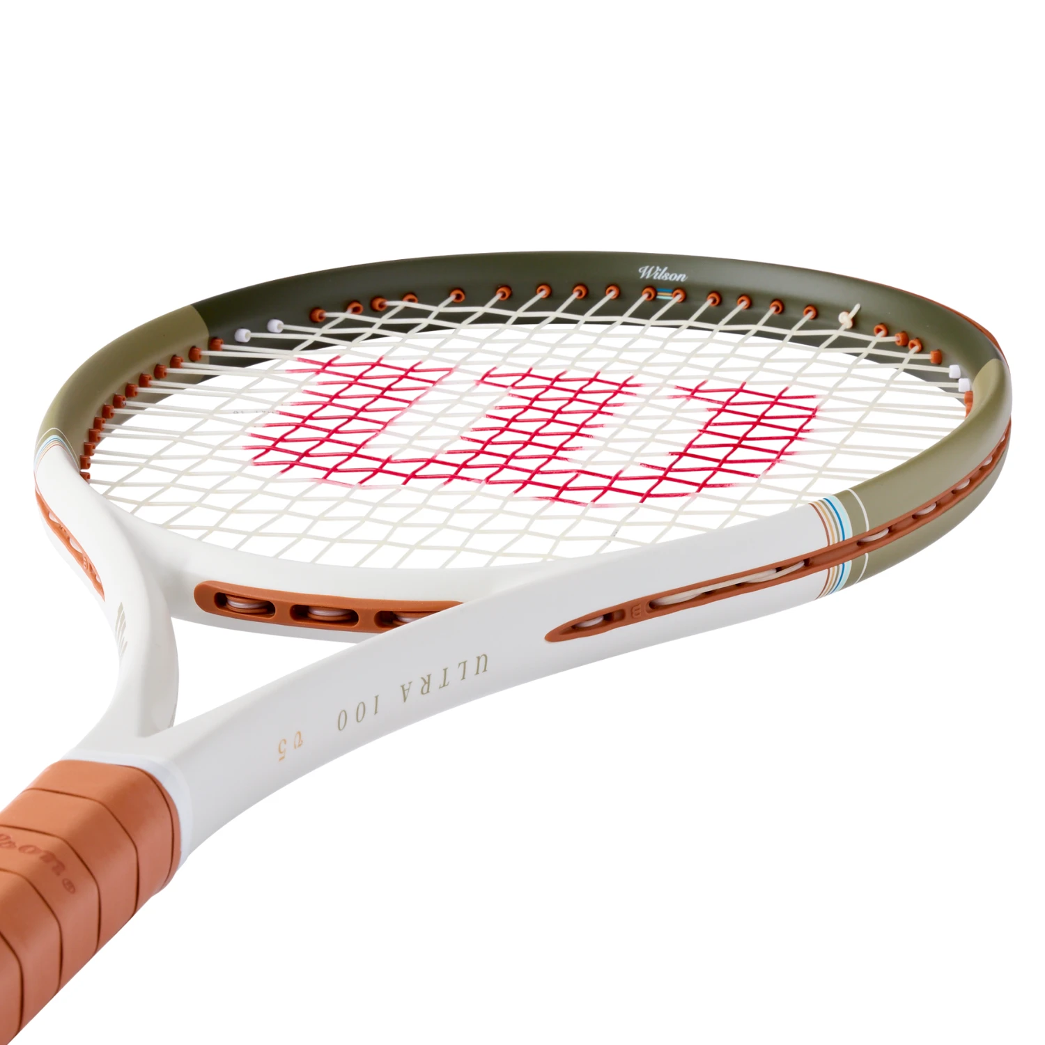 Wilson Ultra 100 V5 Desert 2026 Tennis Racket - Brown/Green Tennis Rackets Wilson