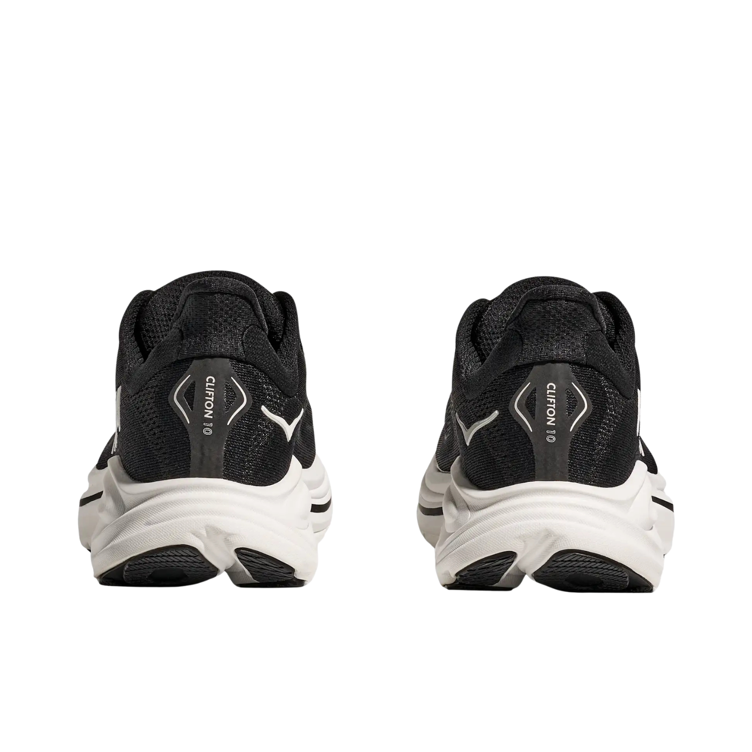 Hoka Clifton 10 Wide Running Shoe Women - Black/White Running Shoes Hoka