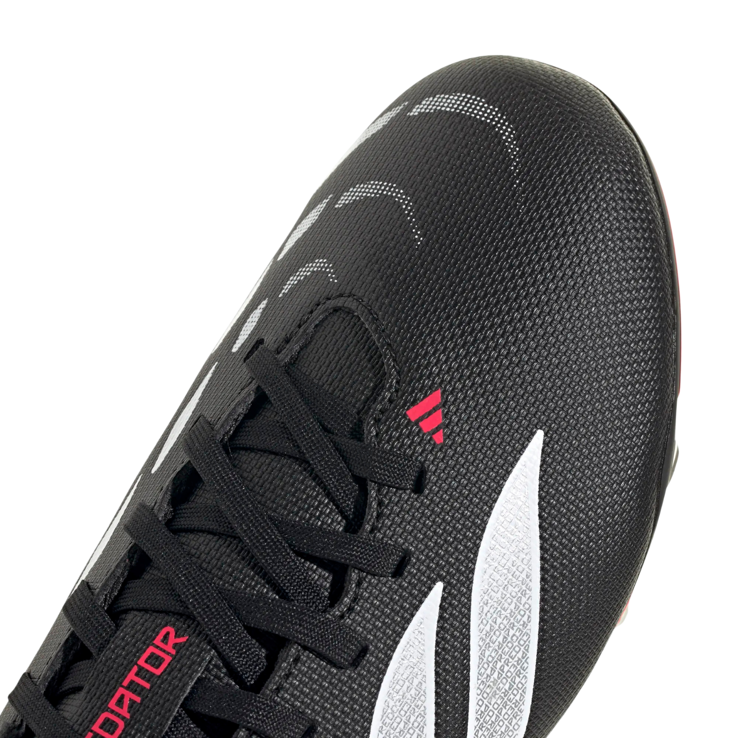 Adidas Predator Club FG/MG Football Boots - Black/White/Red shoes Adidas