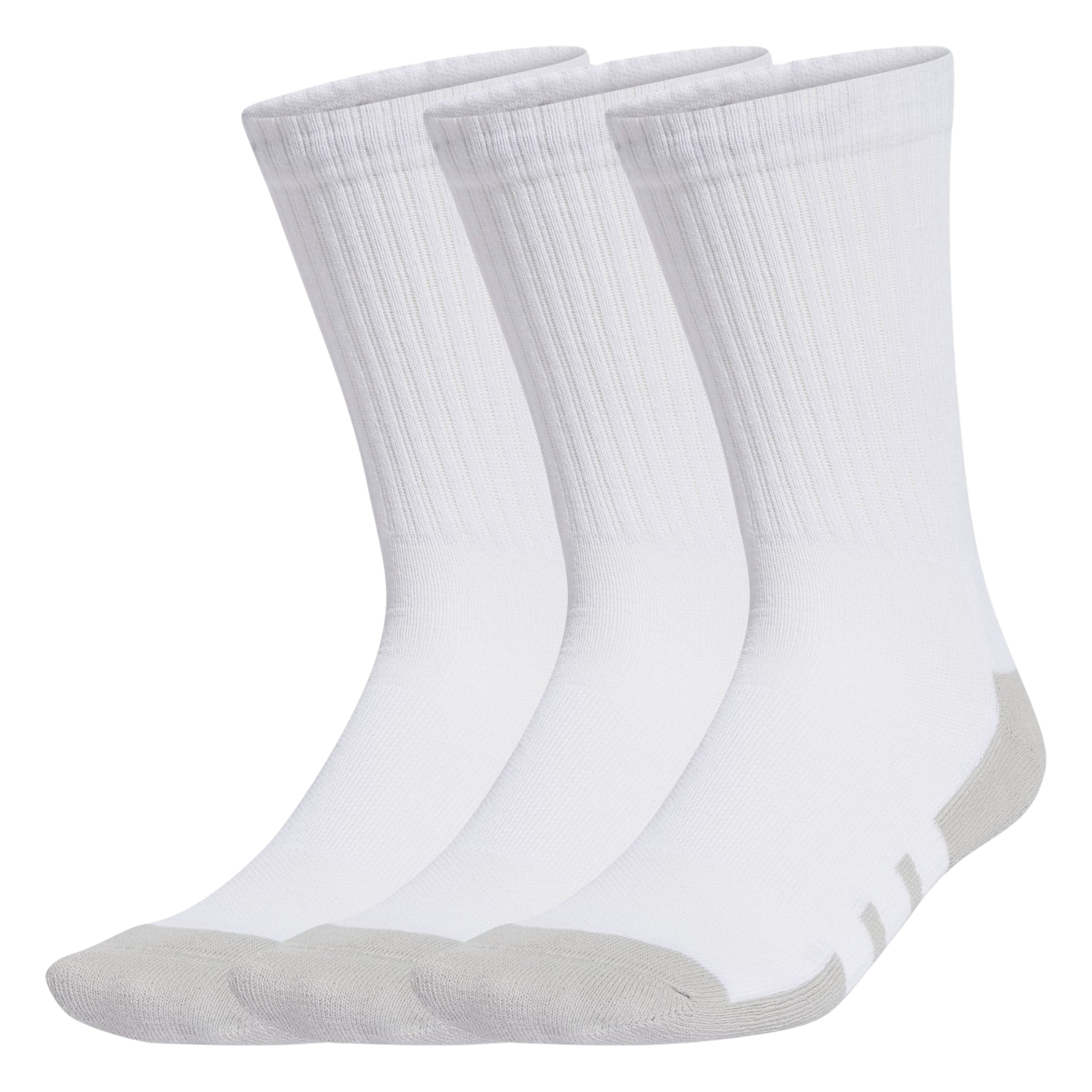 Adidas Essential CC Crew Socks 3 Pack - White/Grey White Grey Clothing Adidas