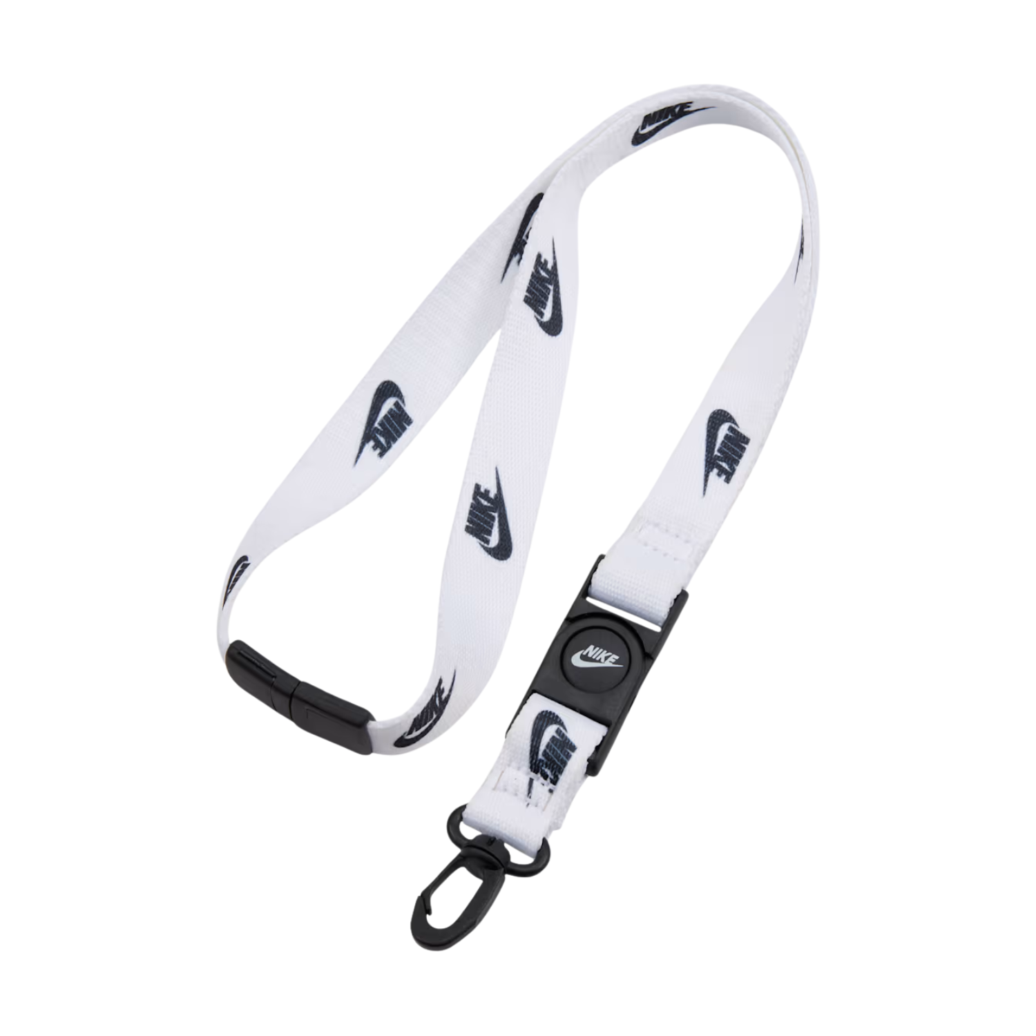 Nike Club Standard Lanyard - White/Black White Black White One Size Accessories Nike
