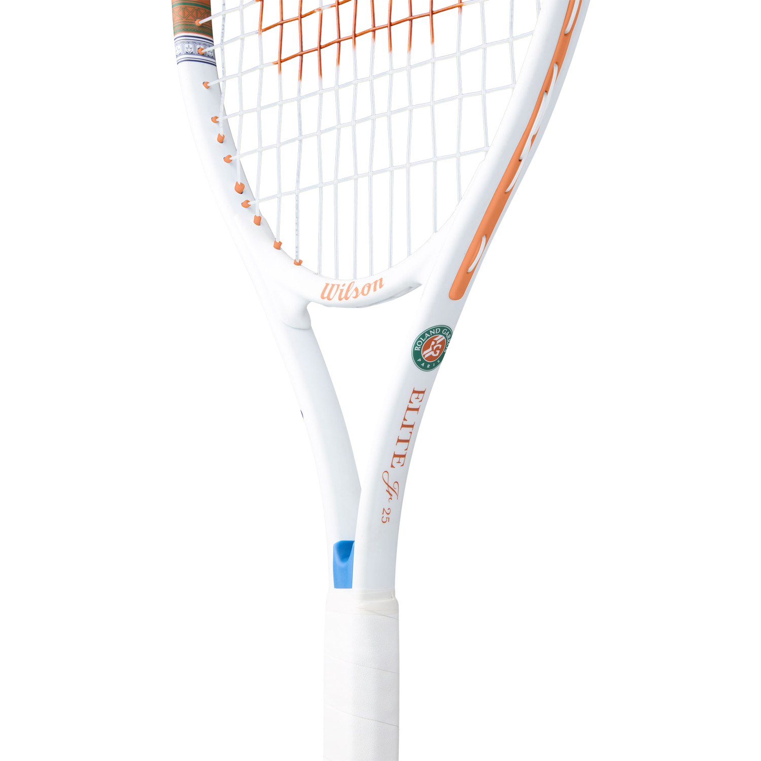 Wilson Roland Garros Elite Jr 25 Tennis Racket - Navy/Orange Tennis Rackets Wilson