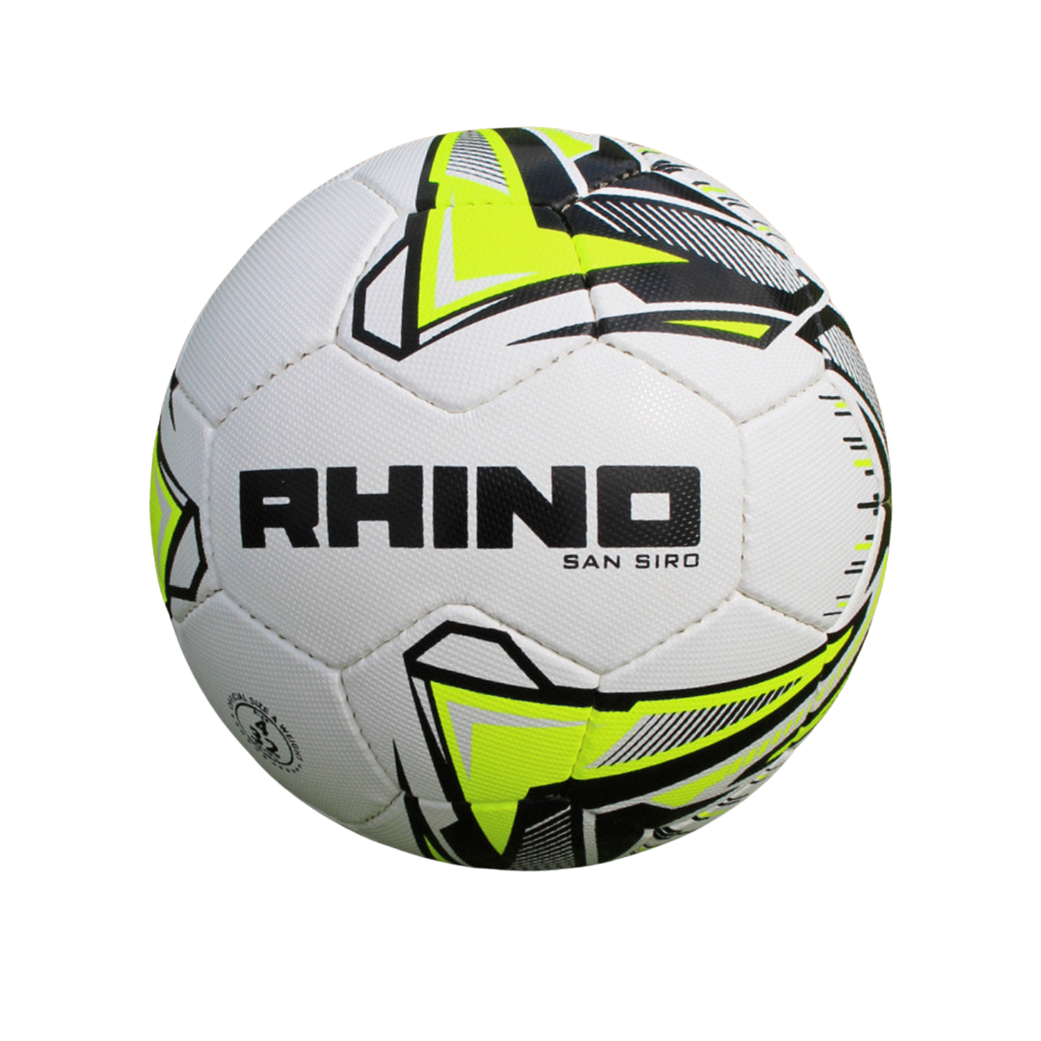 Rhino San Siro Football - White/Yellow White Yellow Accessories Rhino