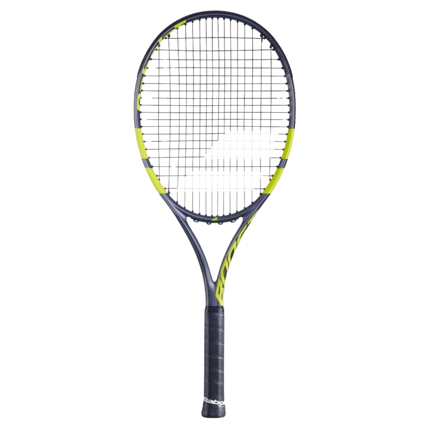 Babolat Boost Aero 2026 Strung Tennis Racket - Grey/Yellow Grey Yellow Tennis Rackets Babolat