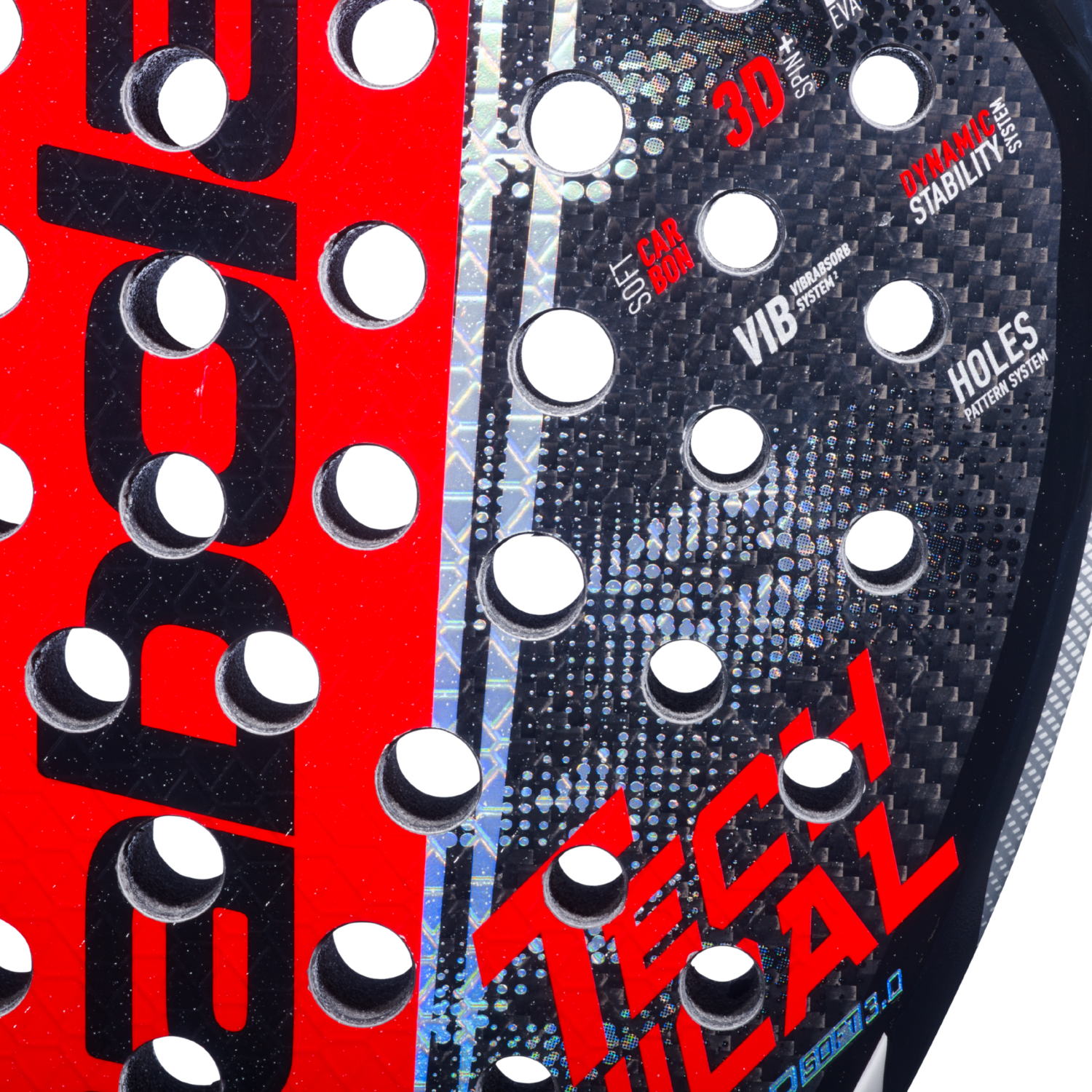 Babolat Technical Viper Soft 3.0 Padel Racket - Red/Dark Navy (150179) Padel Rackets Babolat