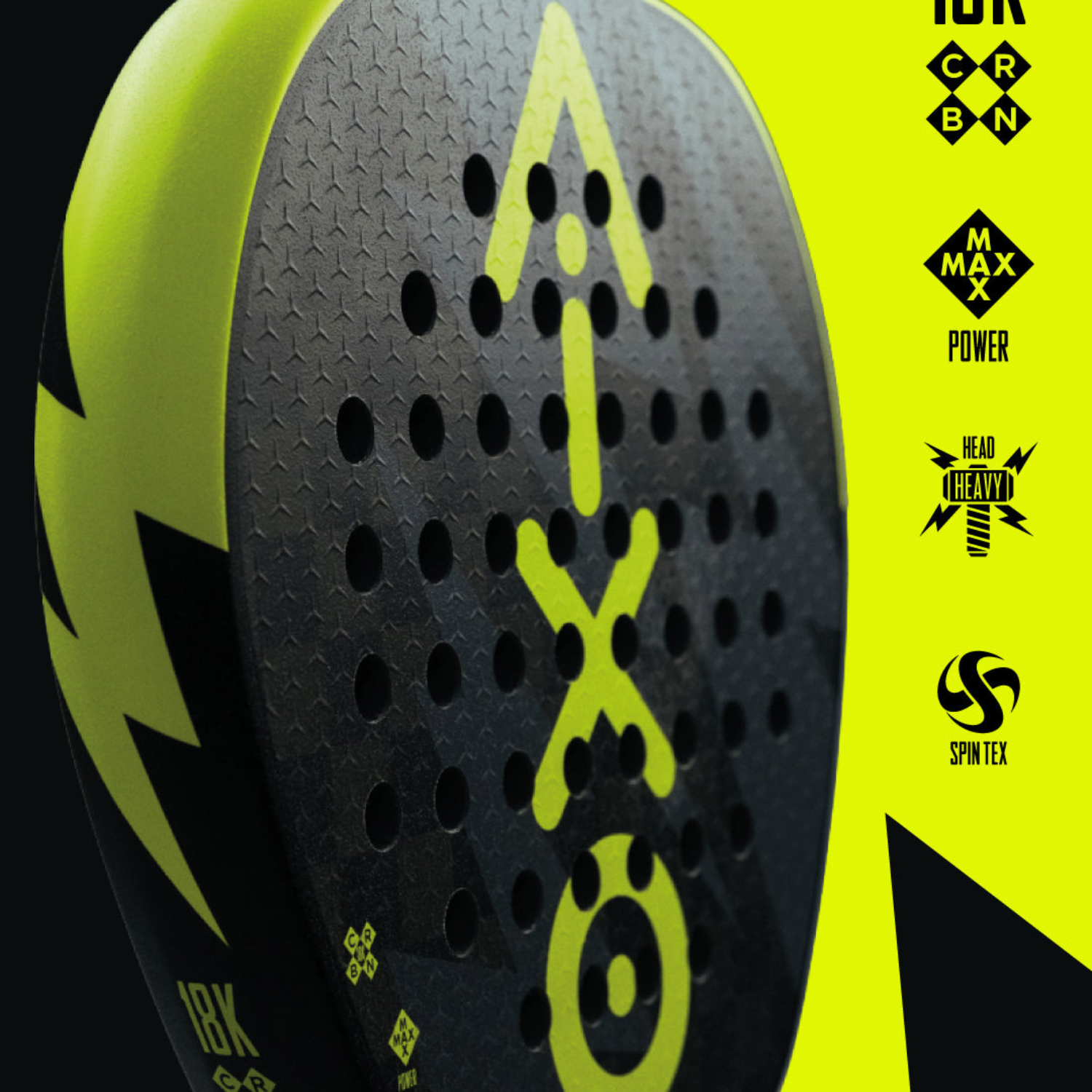 Aixo Insane Bolt Padel Racket 18k Carbon RL-B12 Padel Aixo