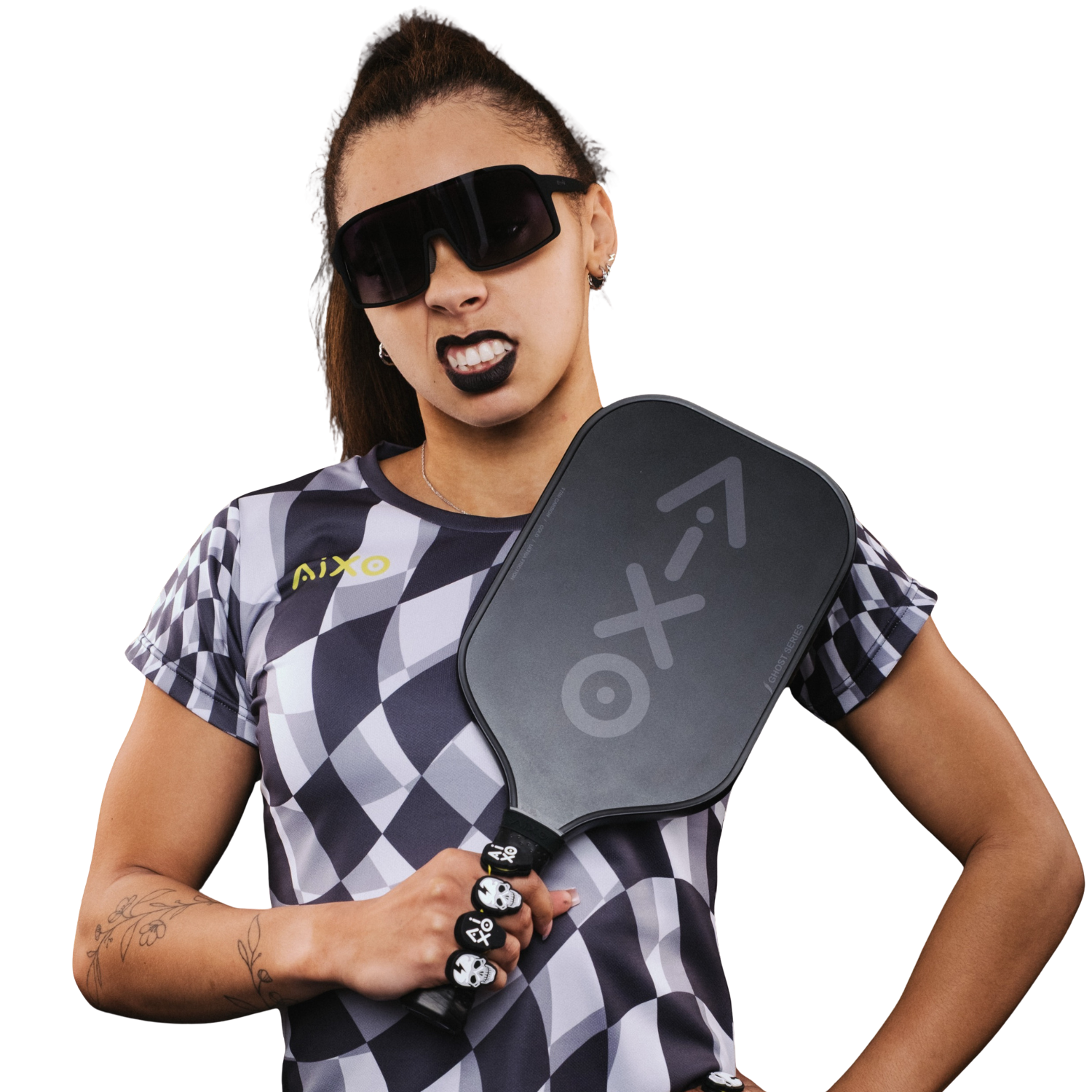 Aixo CP03 Ghost Series Ultra Noir T700 Carbon Pickleball Paddle Pickleball Paddle Aixo