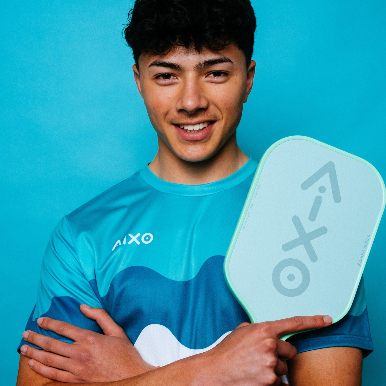 Aixo CP03 Ghost Series Pastel De Mint T700 Carbon Pickleball Paddle Pickleball Paddle Aixo