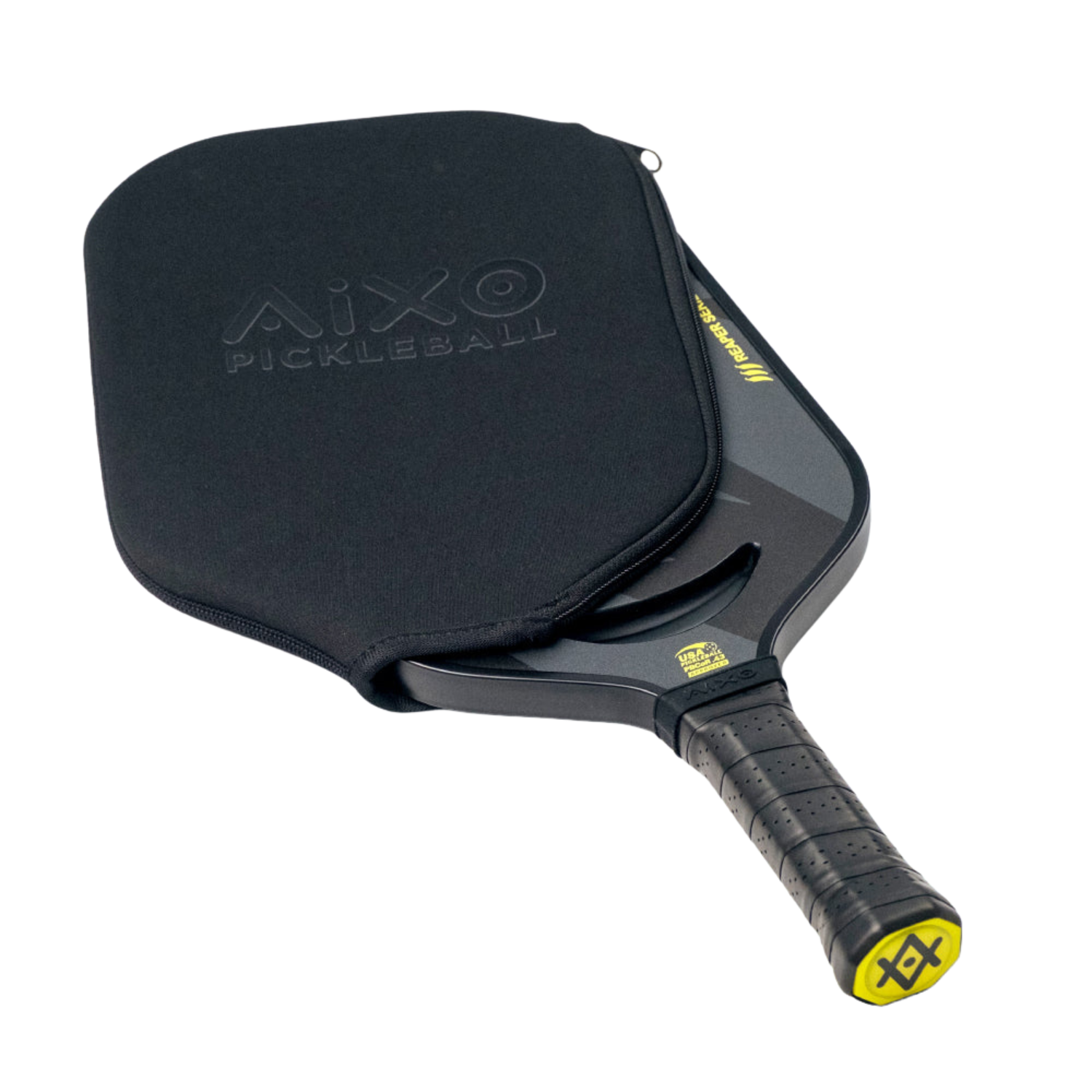Aixo P14C Reaper Series Insane Bolt 18k Raw Carbon Pickleball Paddle Pickleball Paddle Aixo