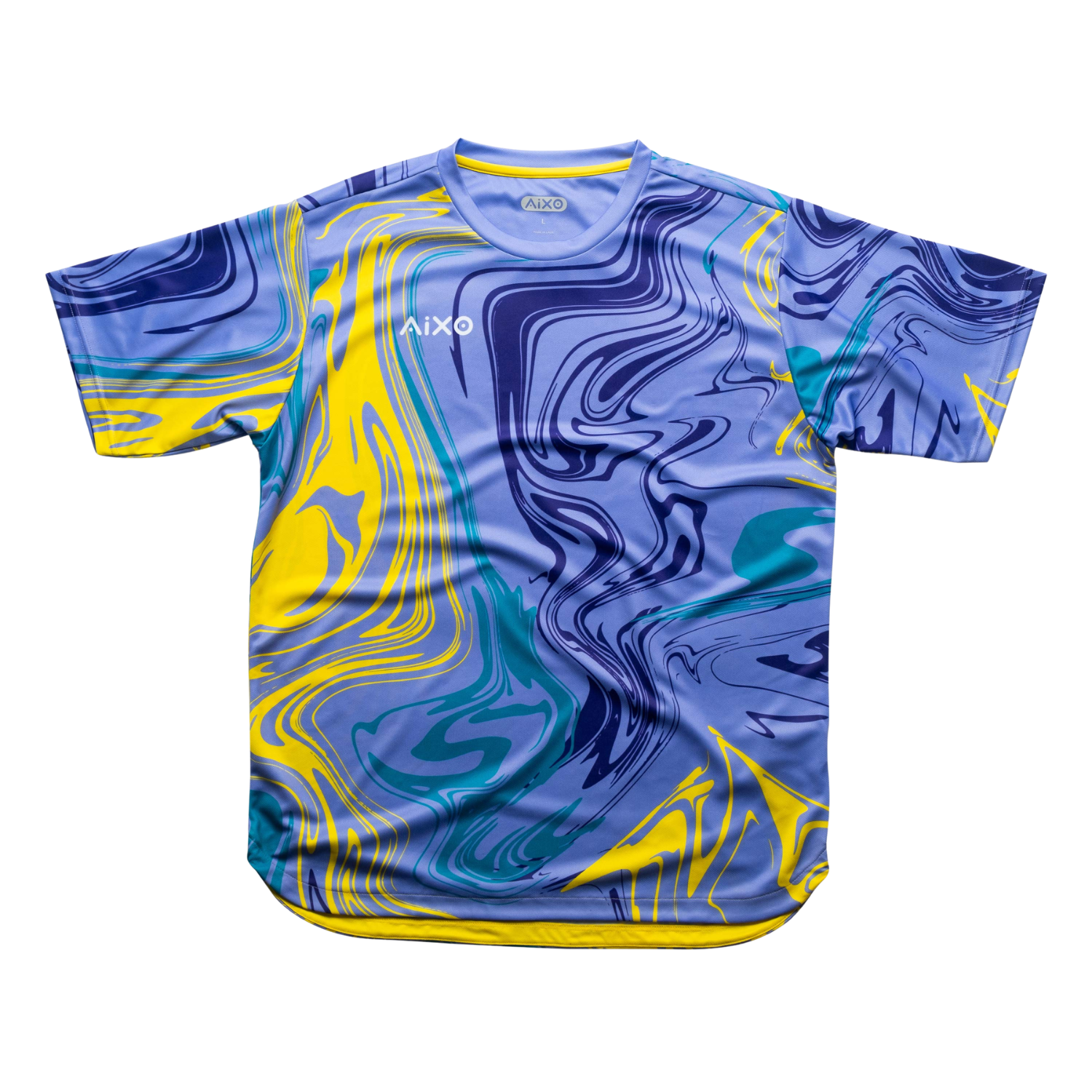 Aixo Chrome Mens T Shirt Graphite LILAC T Shirt Aixo