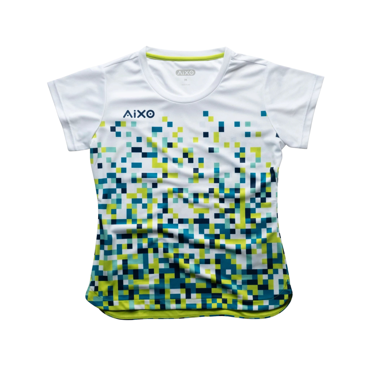 Aixo Pixel T Shirt Women (White) White T Shirt Aixo