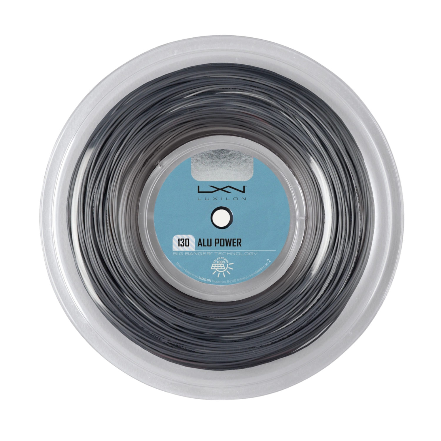 Luxilon Alu Power 130 Tennis String Reel - Silver Silver 1.30mm 200m String (Reel) Wilson