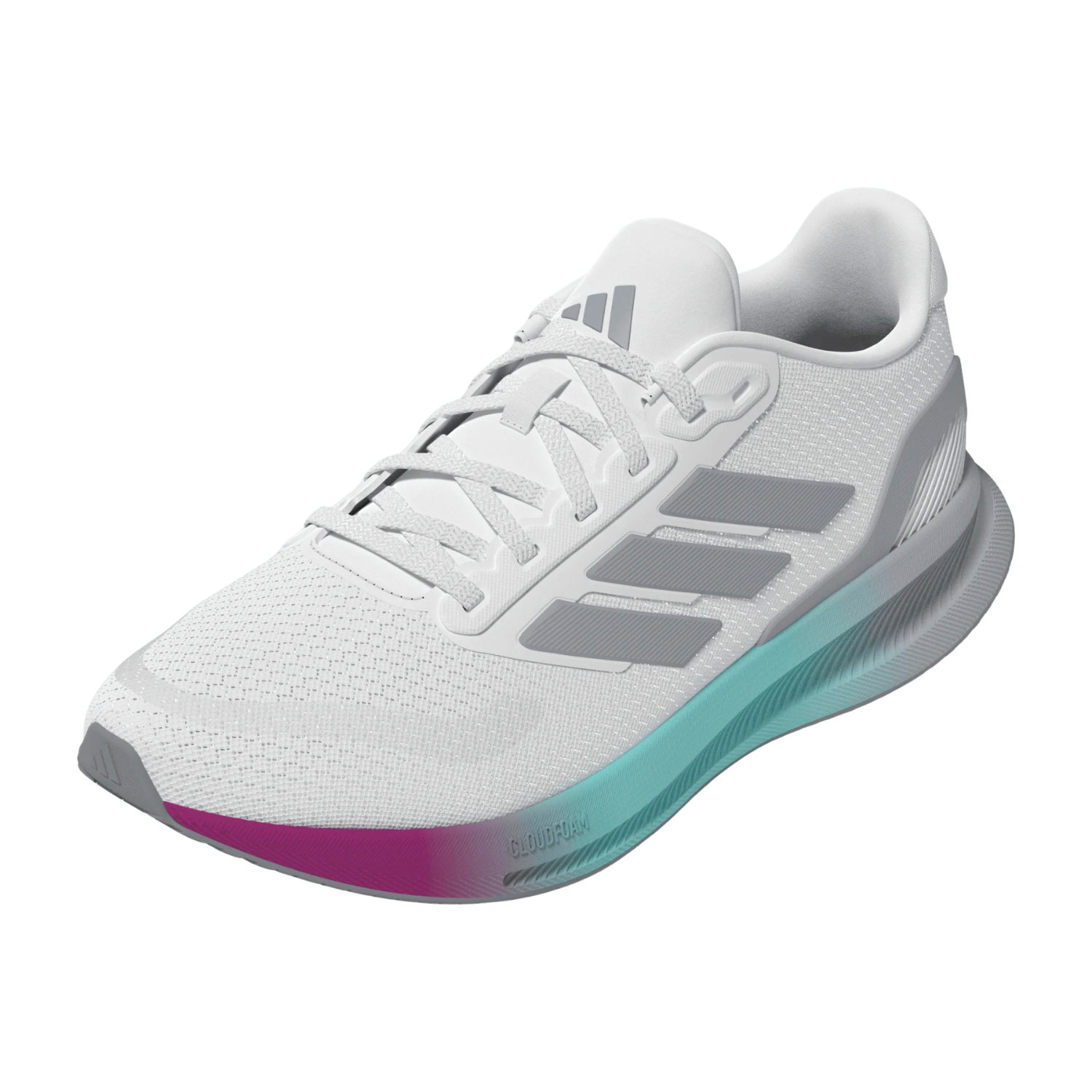 Adidas Runfalcon 5 Running Shoe Women - White/Silver/Black Running Shoes Adidas
