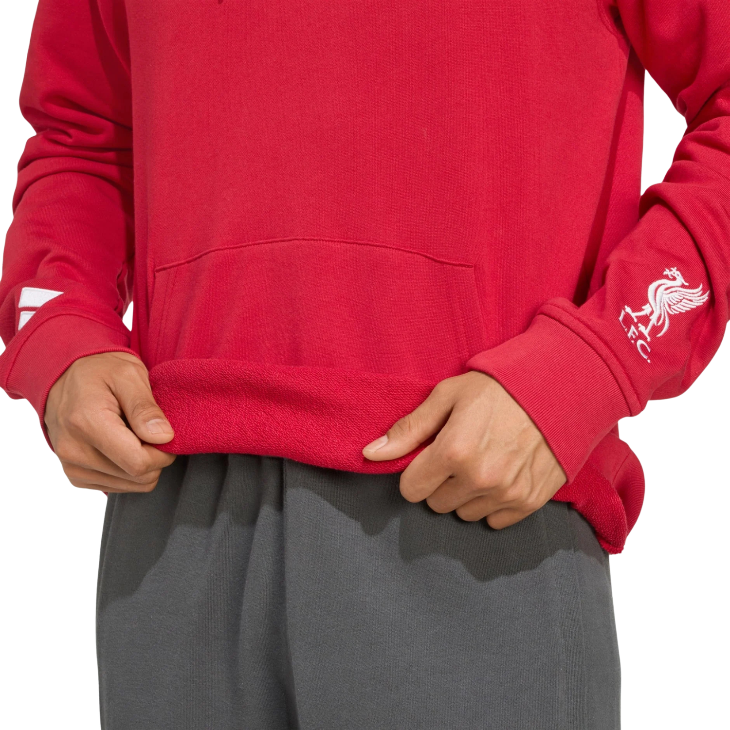 Adidas Liverpool F.C. 25/26 US Hoodie Men - Red Clothing Adidas
