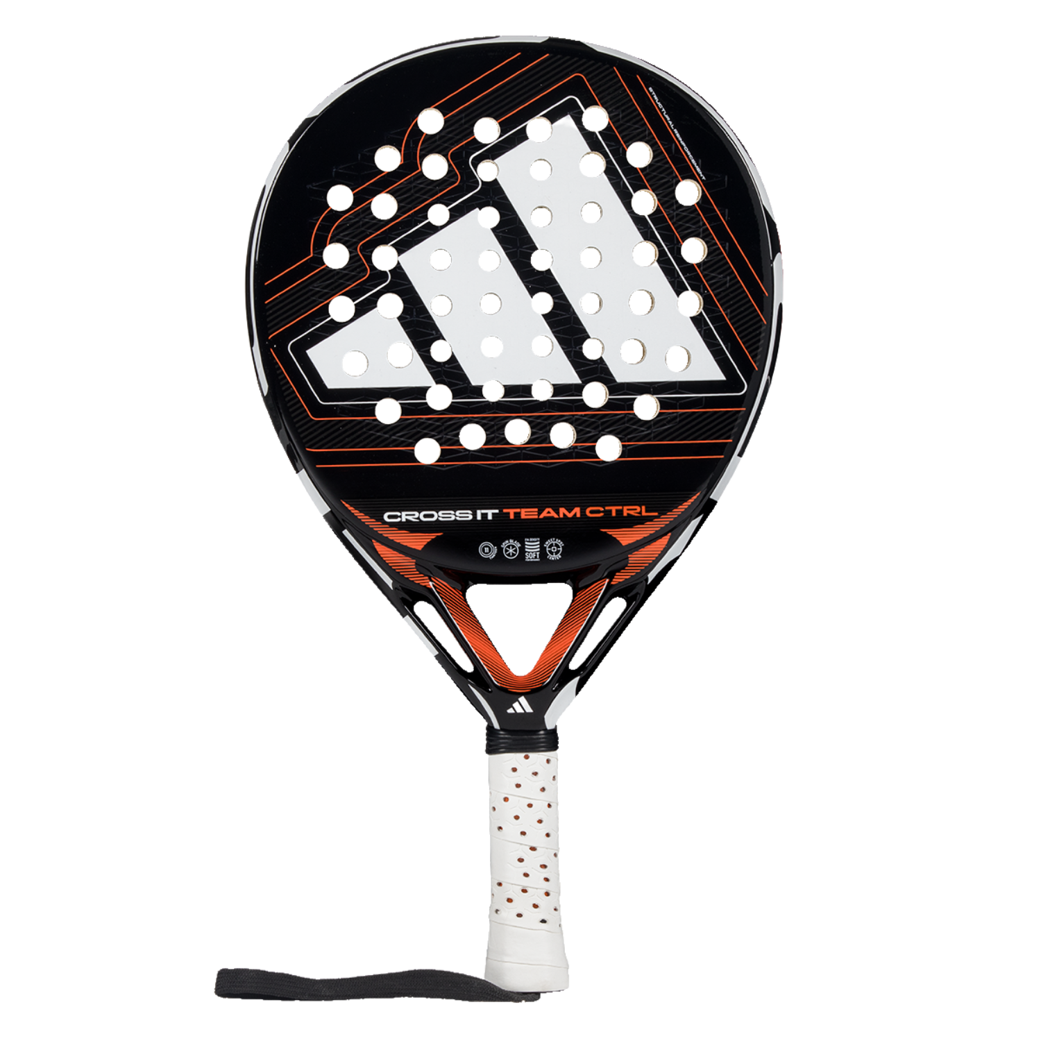 Adidas Cross It Team Ctrl 2026 Padel Racket - Black/White Padel Adidas