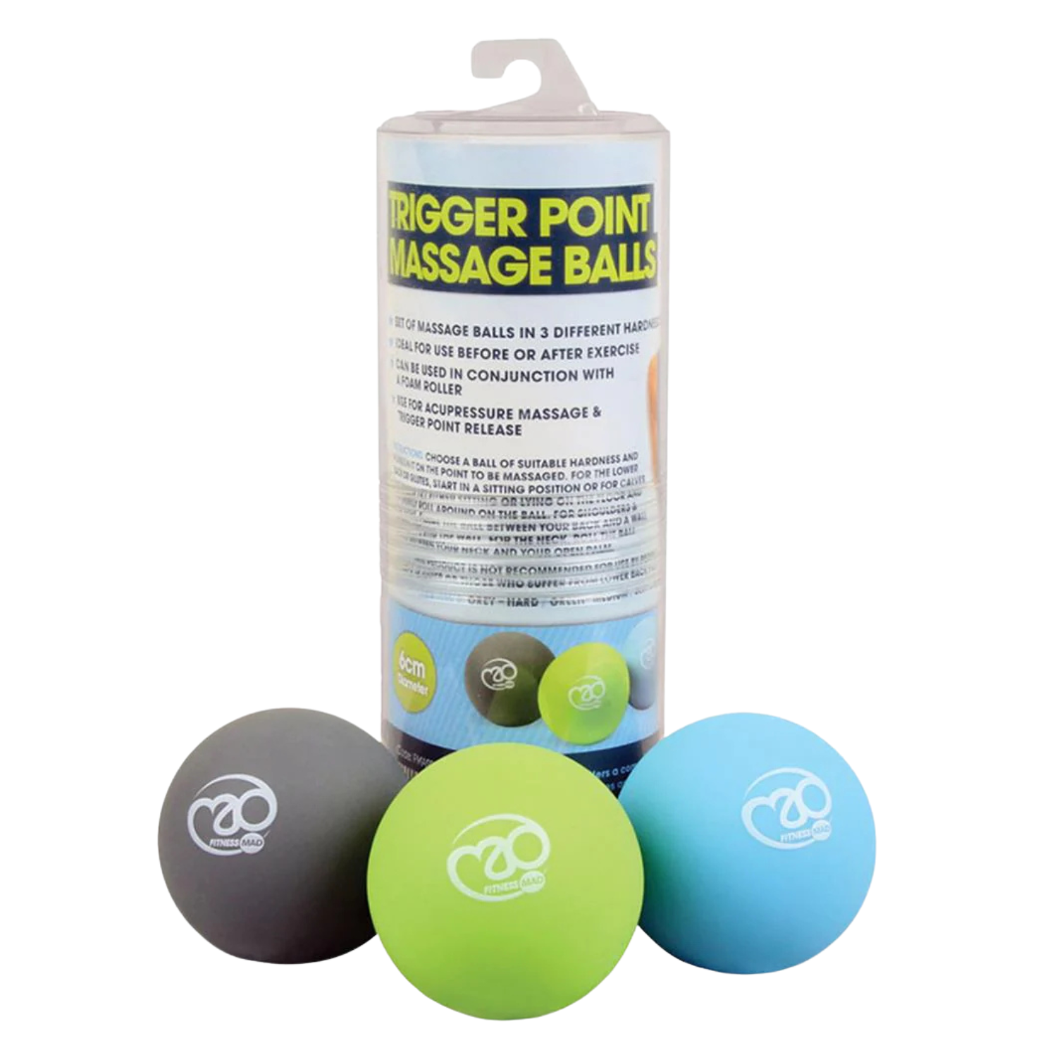 Fitness Mad FM Trigger Point Massage Ball Set Exercise & Fitness Fitness Mad