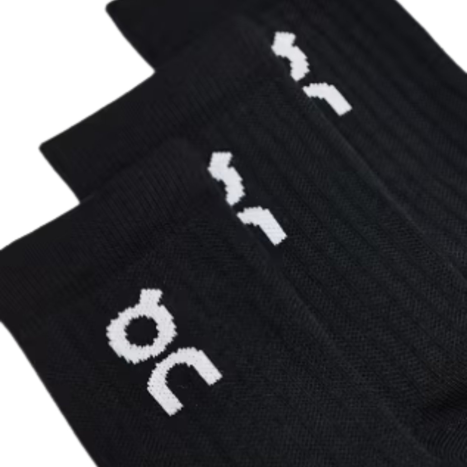 On Running Logo Sock High 3 Pack - Black Clothing On Running