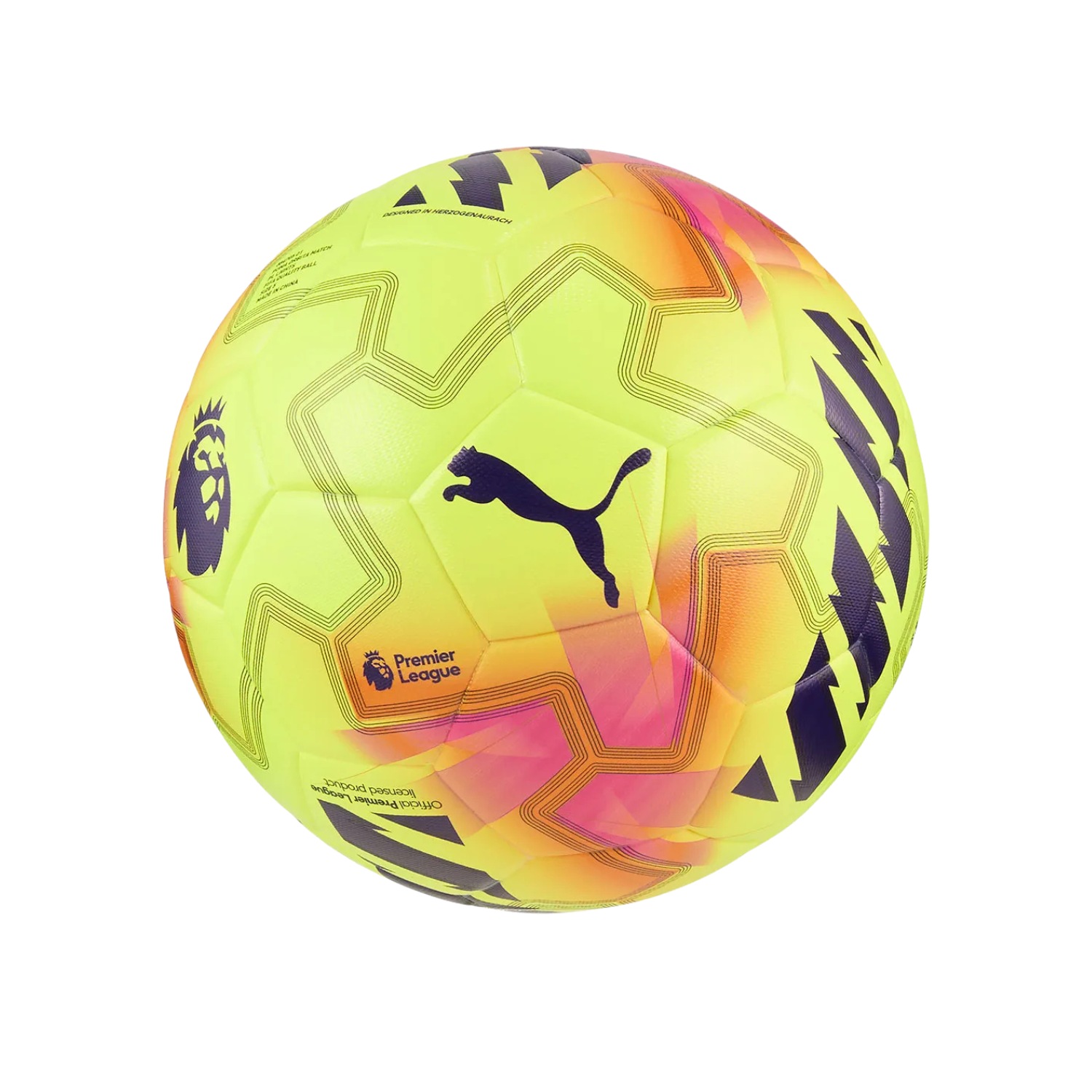 Puma Orbita Play PL Thrill Football - Puma White/ Yellow 08471901