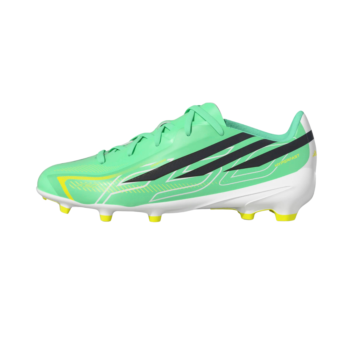 Adidas F50 Hyperfast League FG Football Boots Junior - Mint/Navy/Lemon Mint Navy Lemon Football Boots Adidas